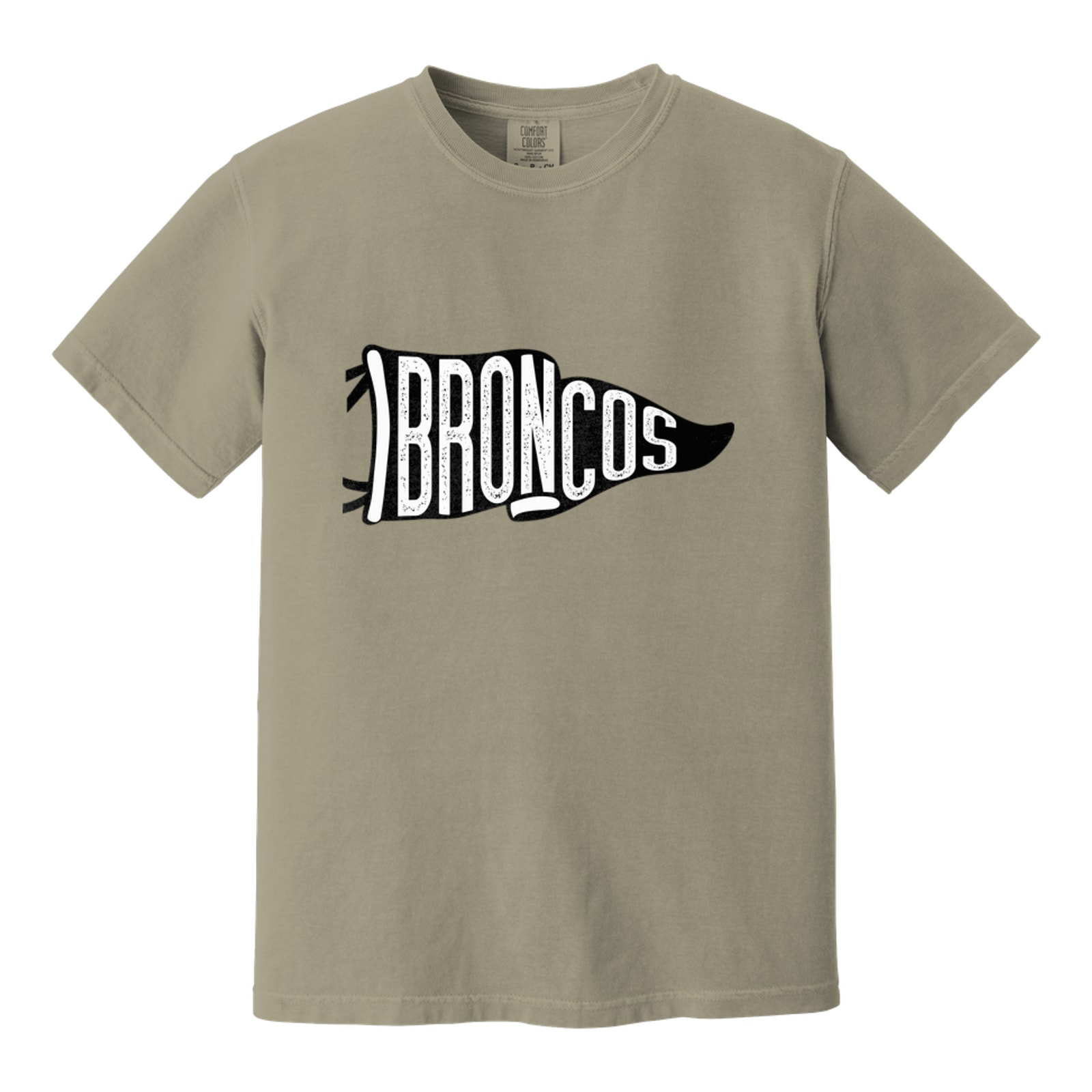 Mount Orab Elementary Broncos black flag Comfort Colors 1717