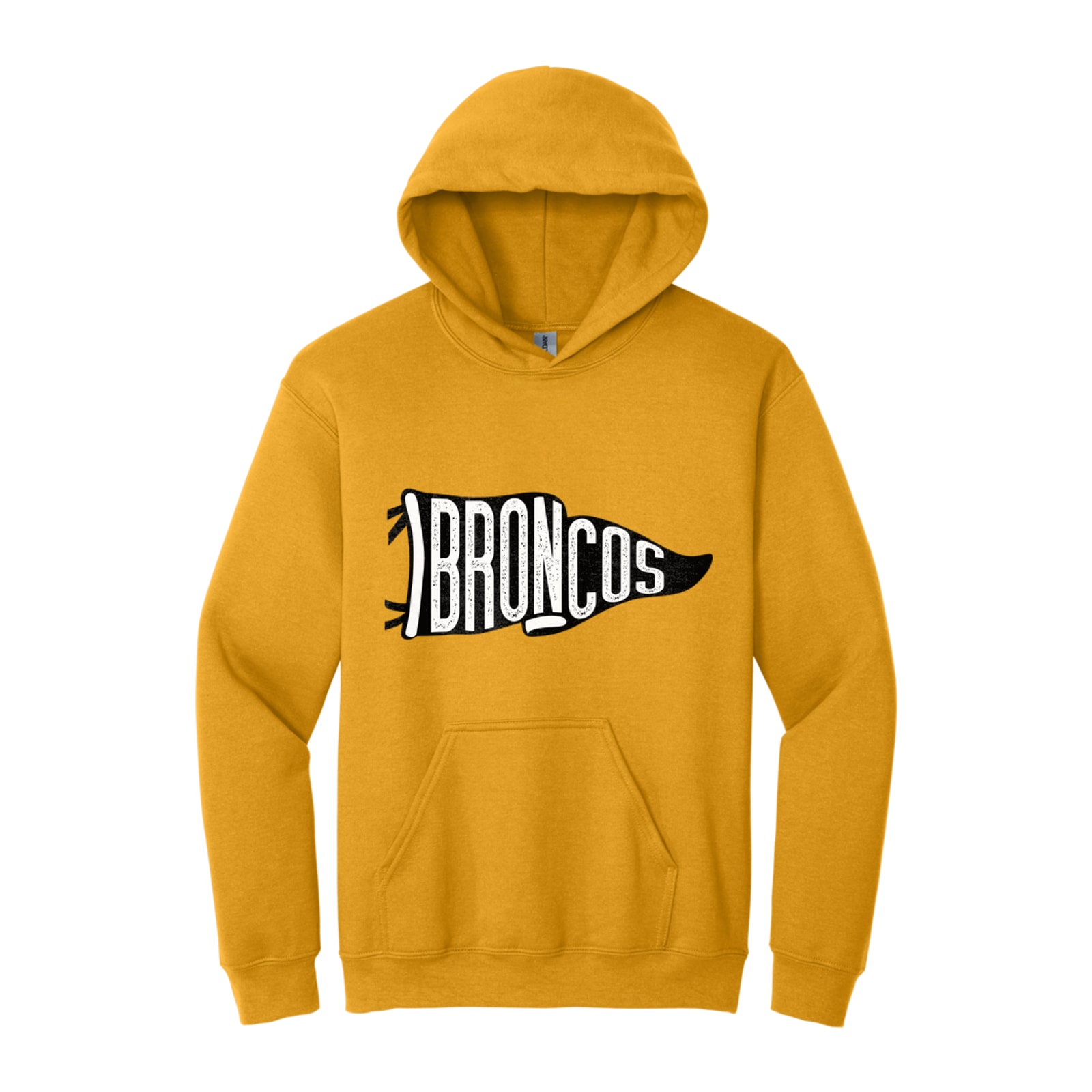 Mount Orab Elementary Broncos black flag Gildan - Heavy Blend Hooded Sweatshirt. 18500