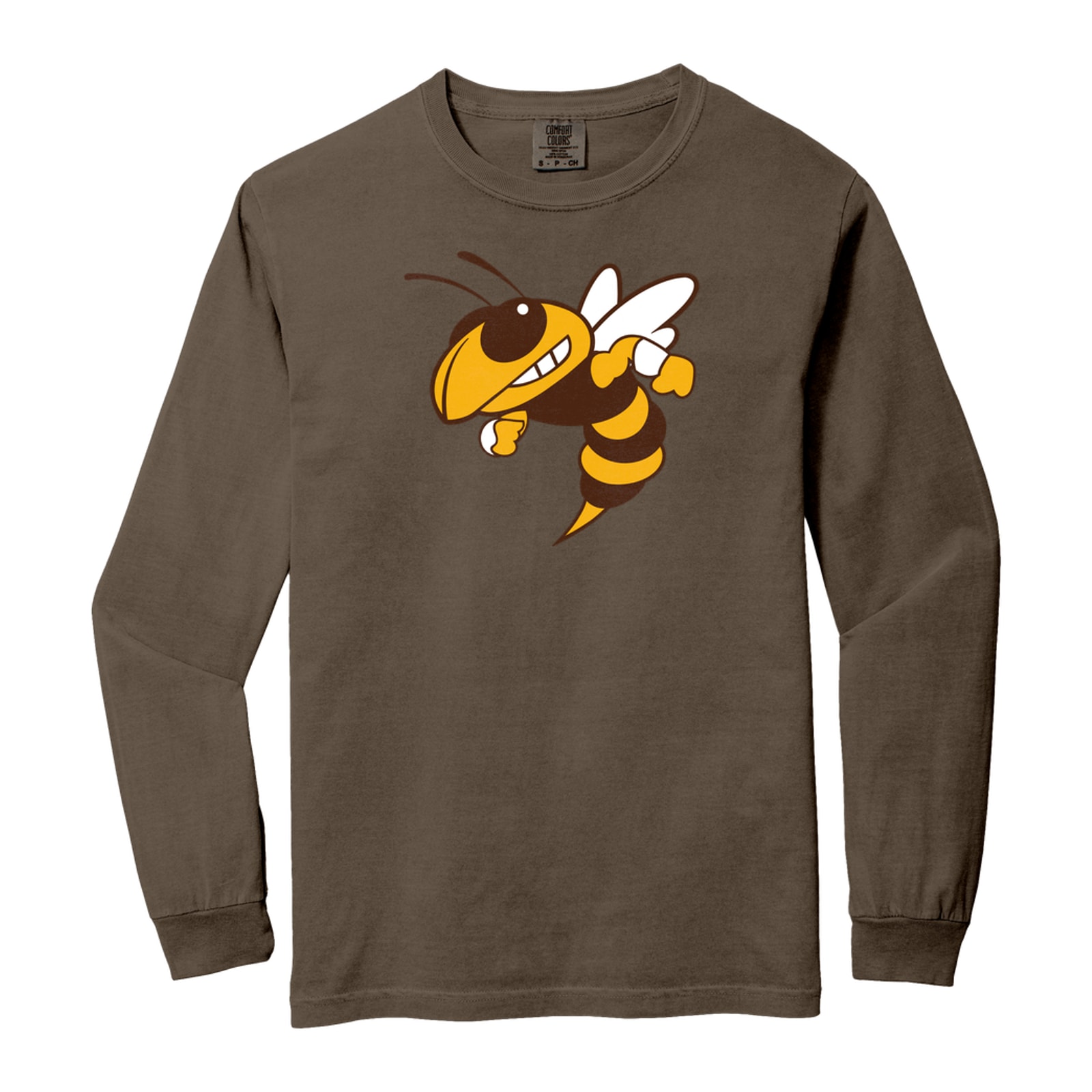 Hammersville hornets logo Comfort Colors 6014 Long Sleeve