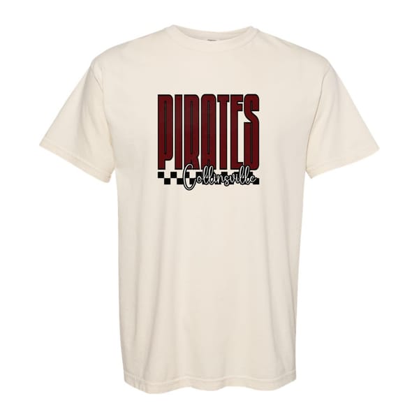 Pirates Collinsville tall checkers maroon white black