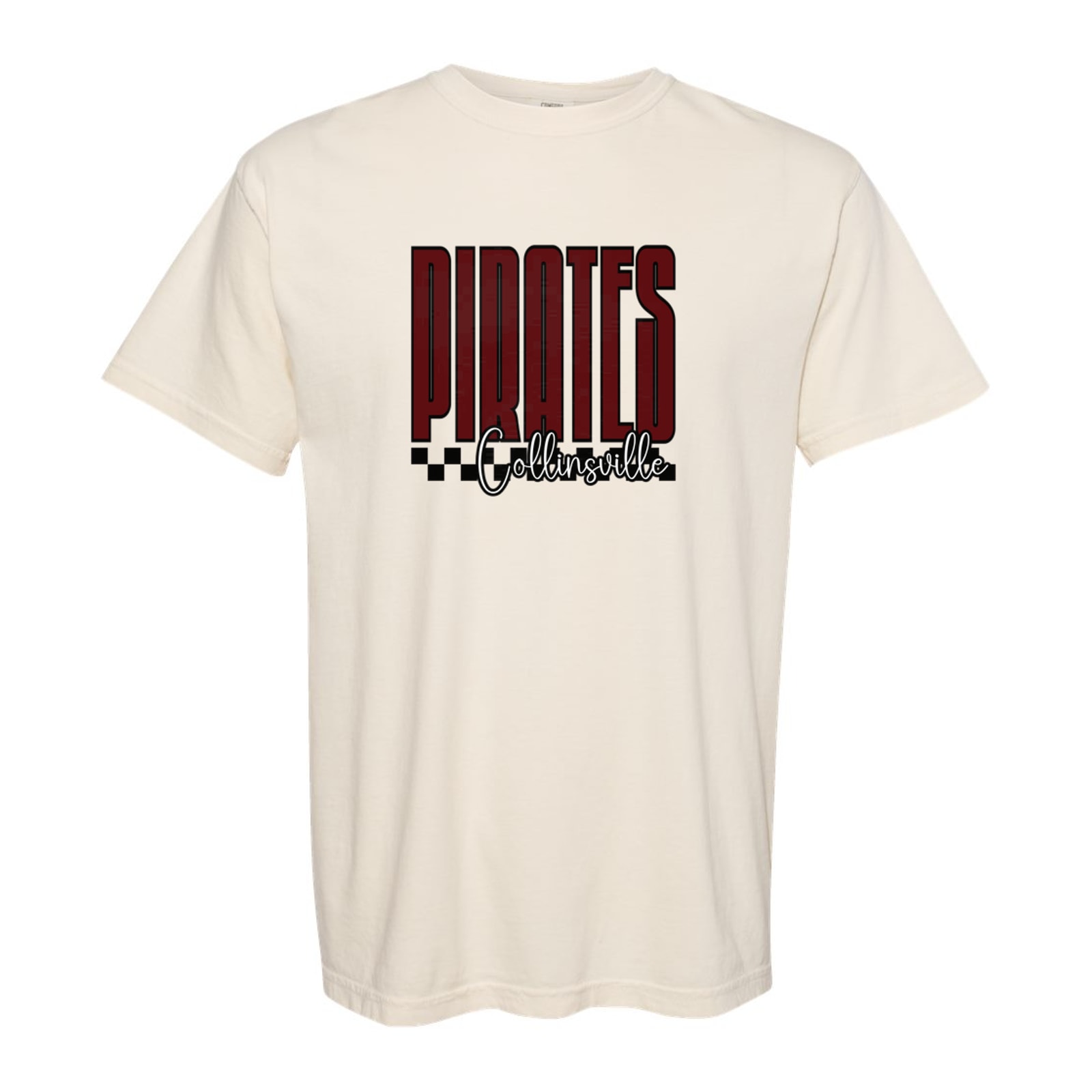 Pirates Collinsville tall checkers maroon white black