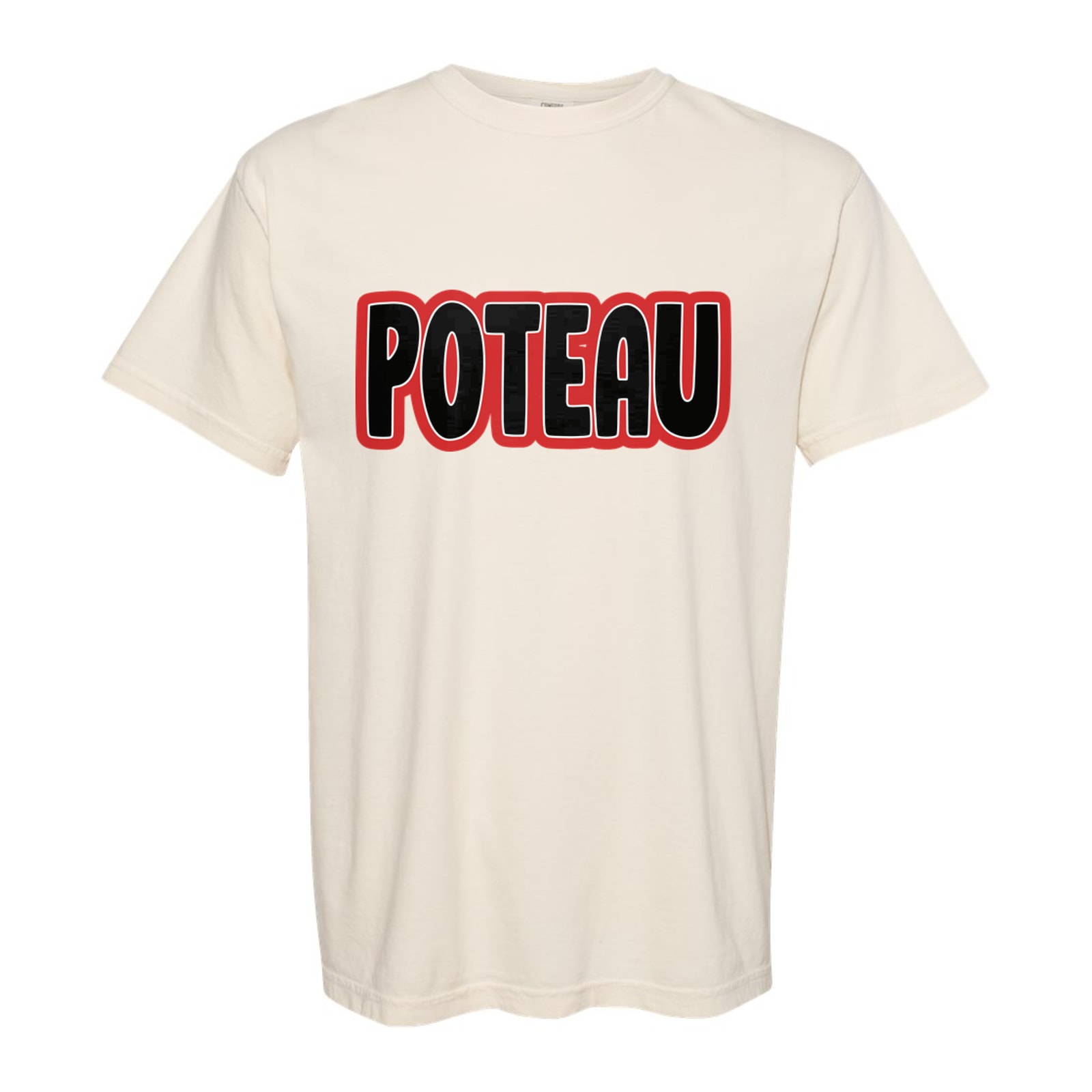 Poteau bubble black white red