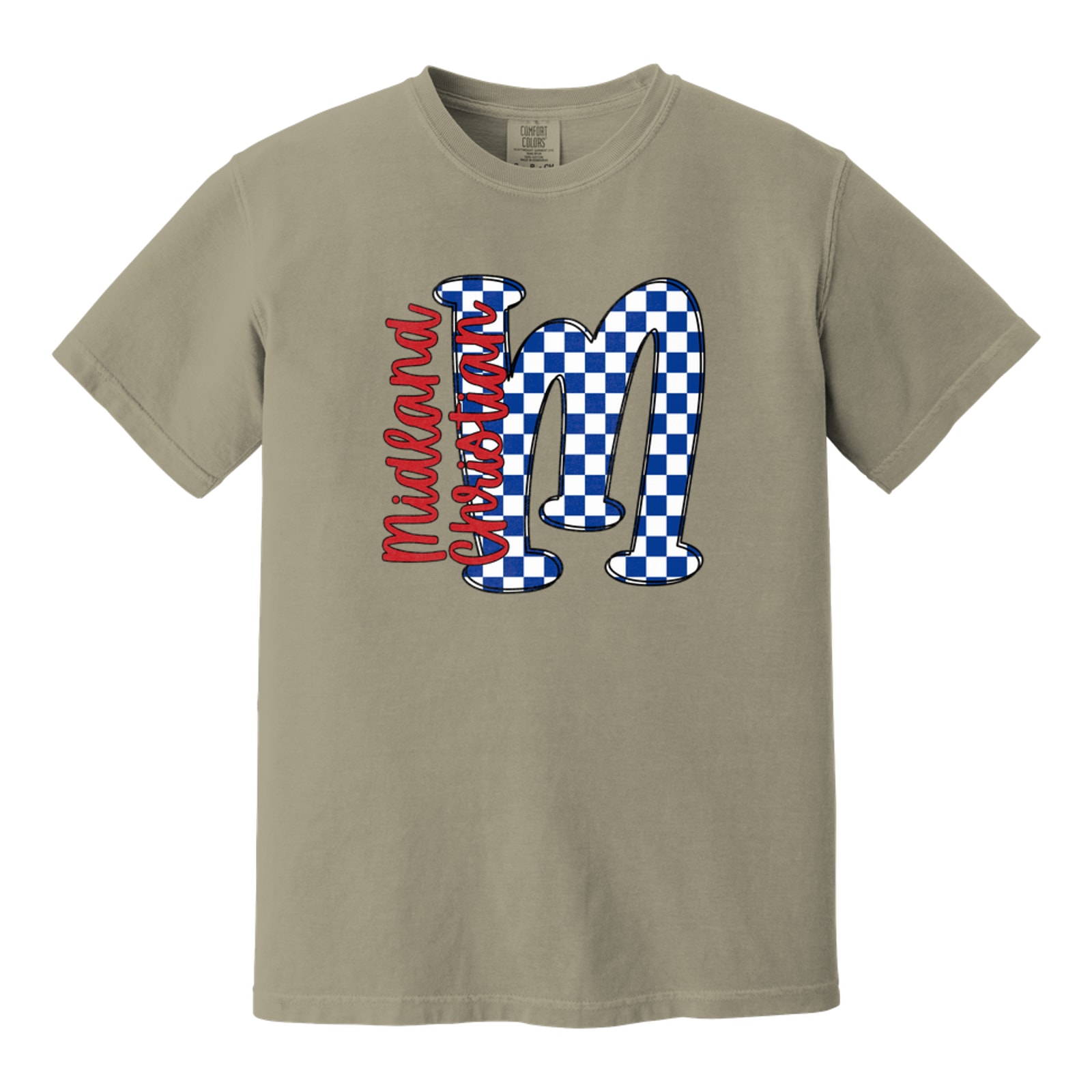 M Big Letter Checkered Midland