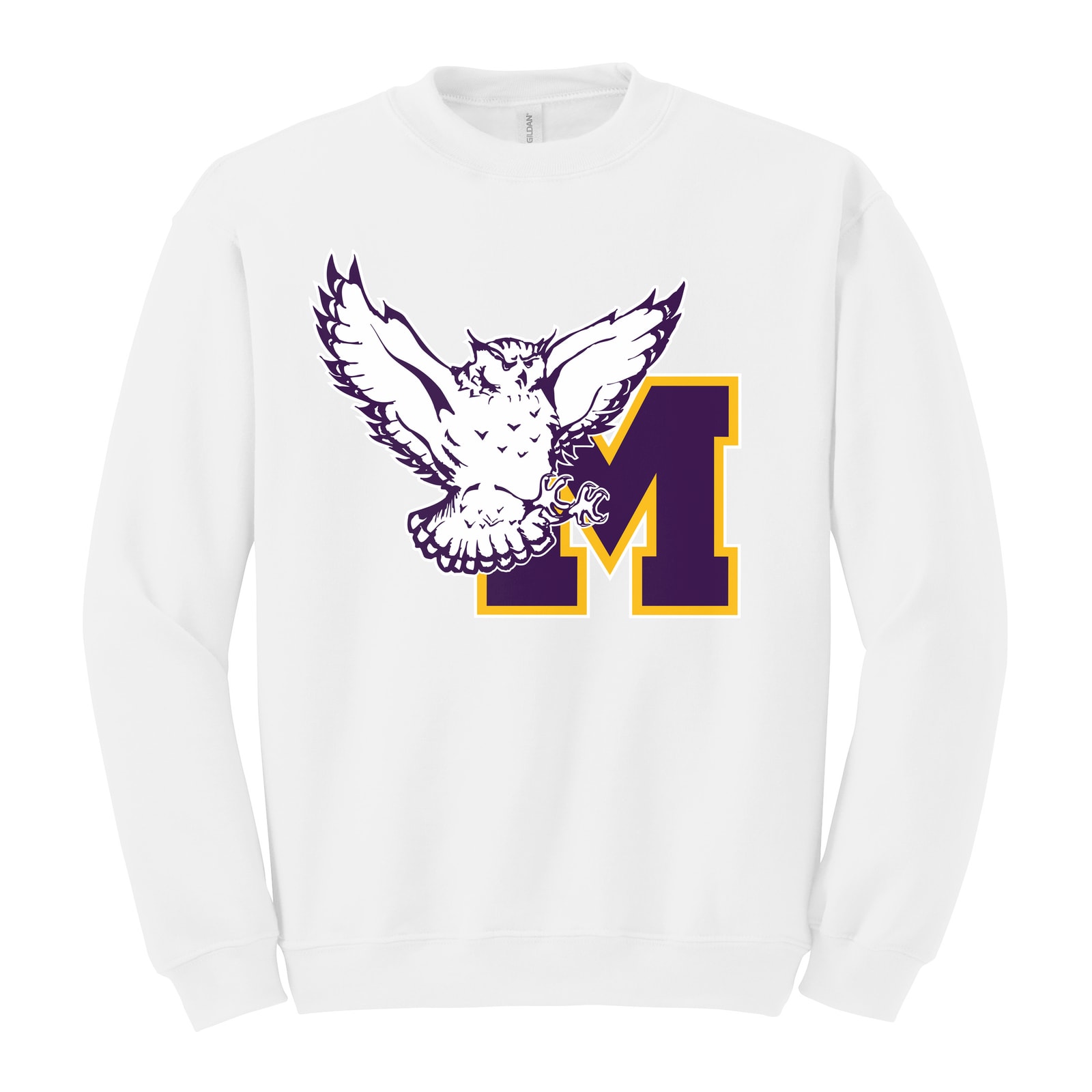 Monticello Sages Logo Gildan Heavy Blend Crewneck Sweatshirt. 18000