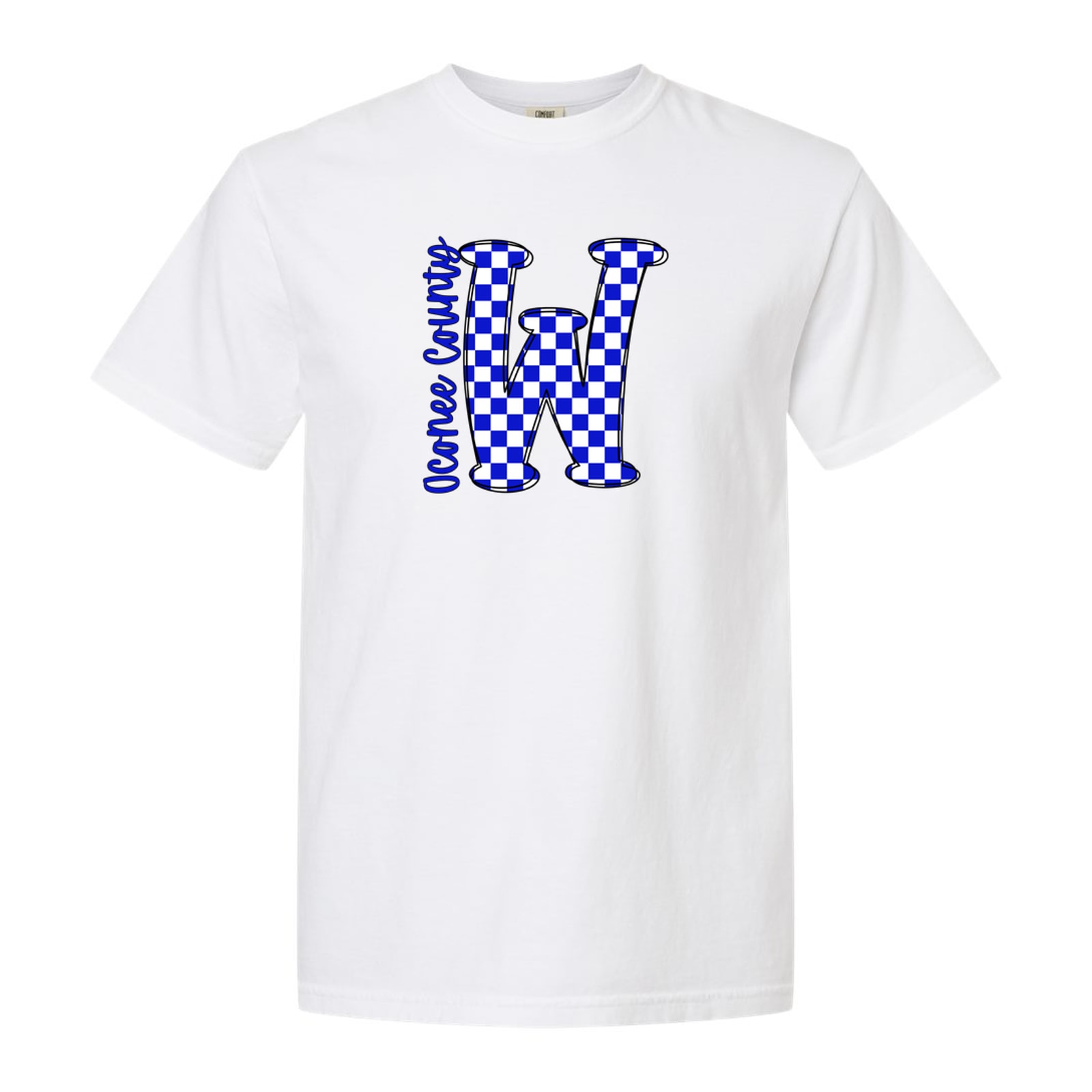 W Big Letter Checkered