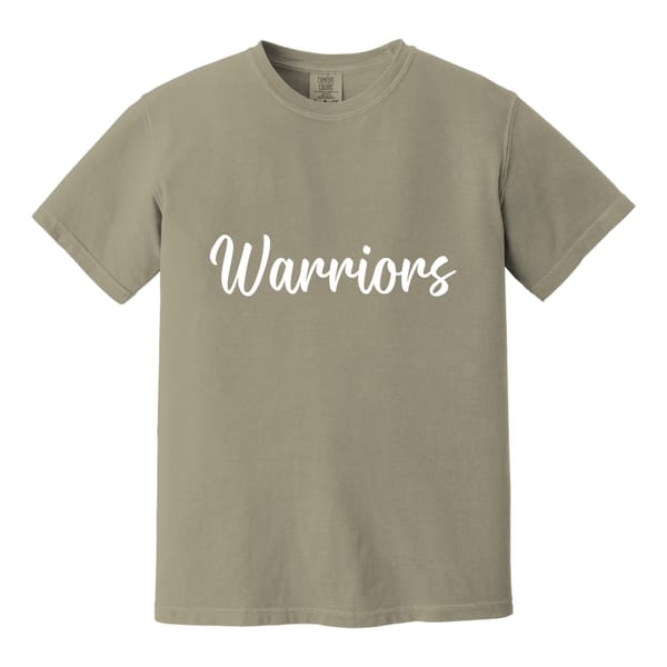 Warriors white puff