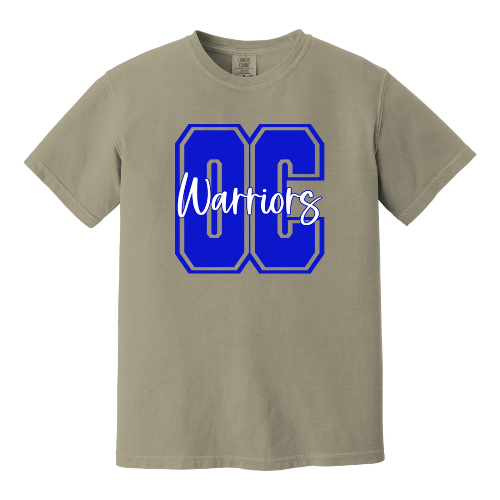 OC warriors blue white square block