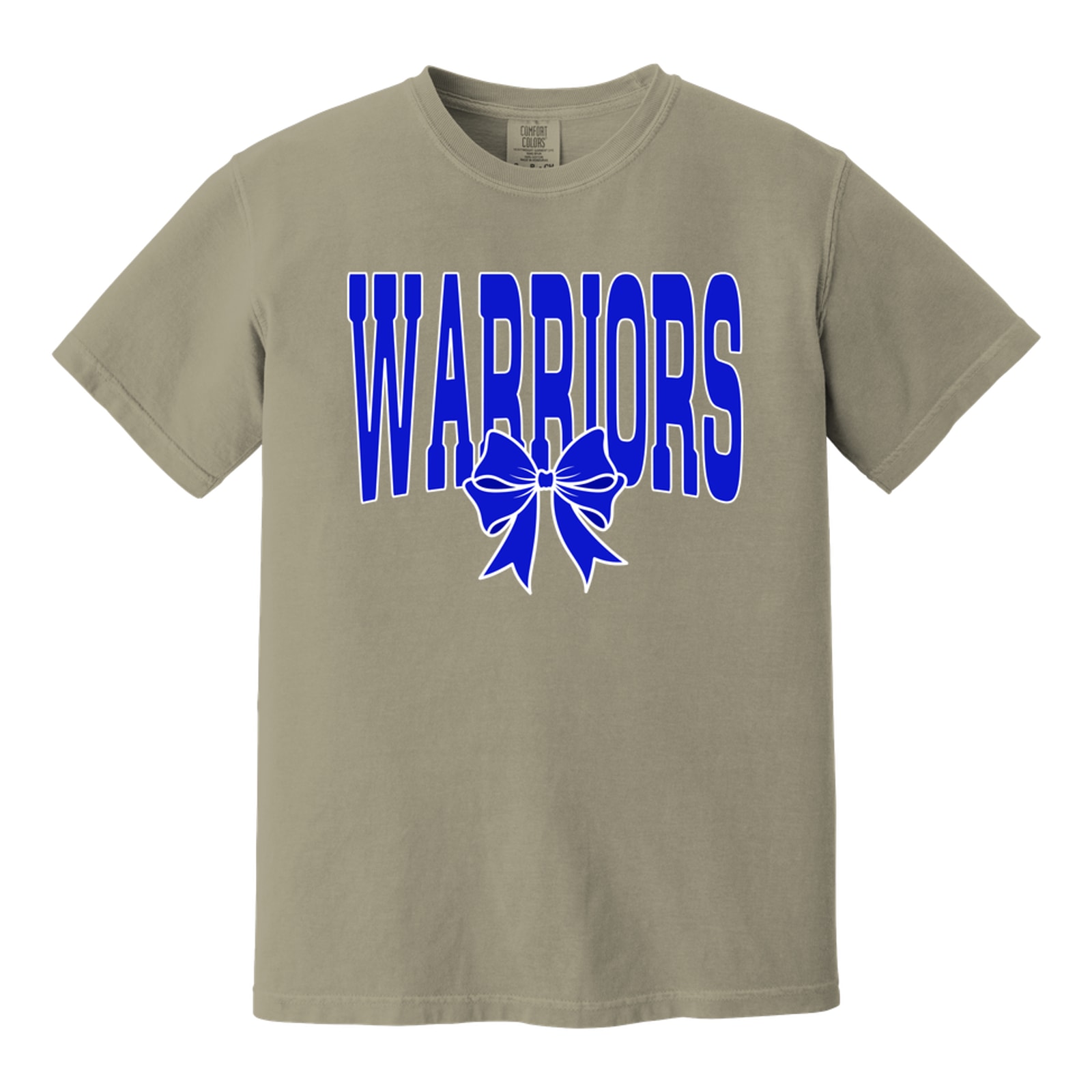 Warriors arch blue blue bow white outline