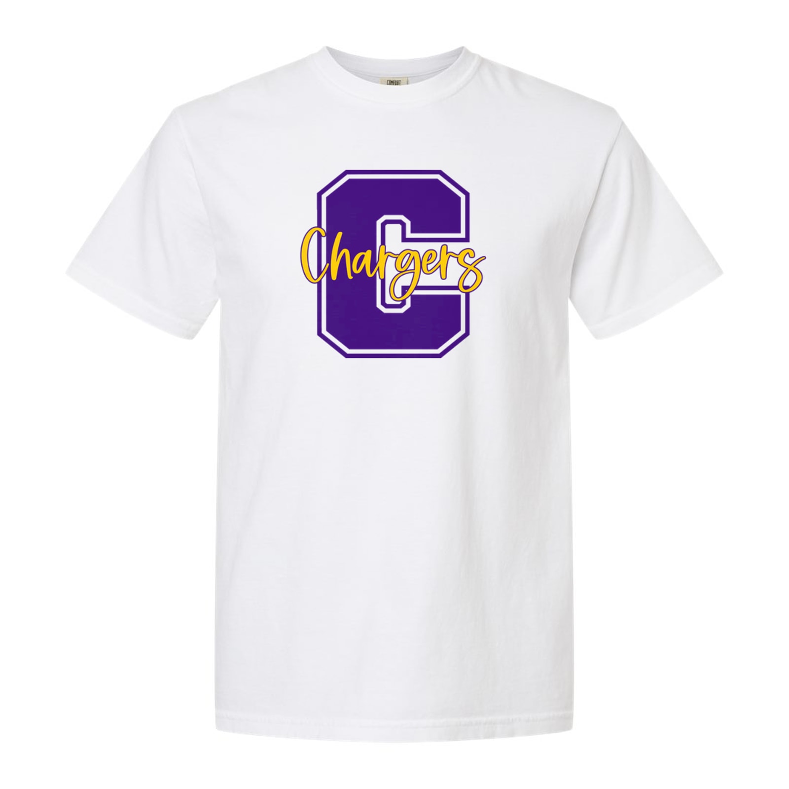 Covington C Chargers Square Block