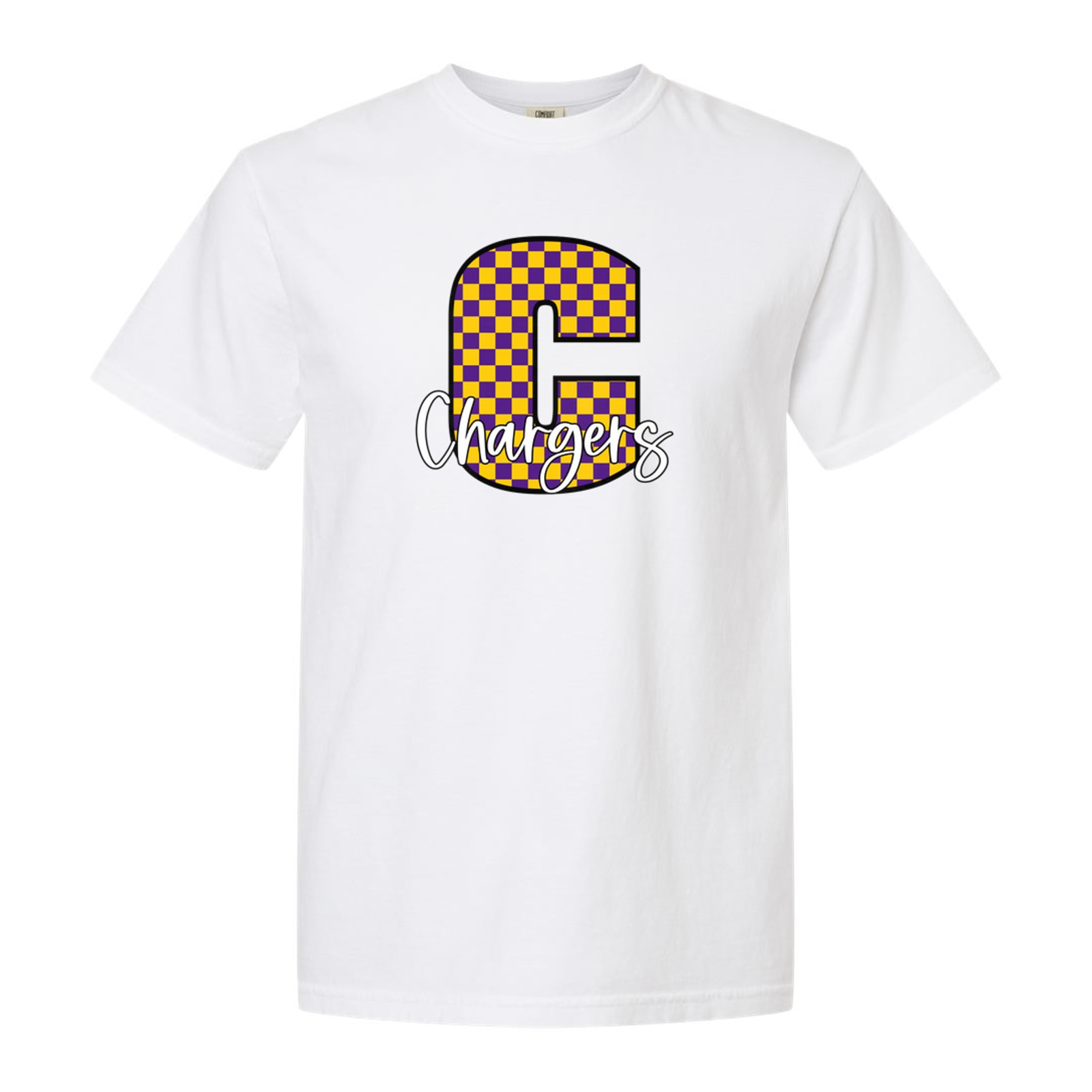 Covington C Checkers Chargers Script
