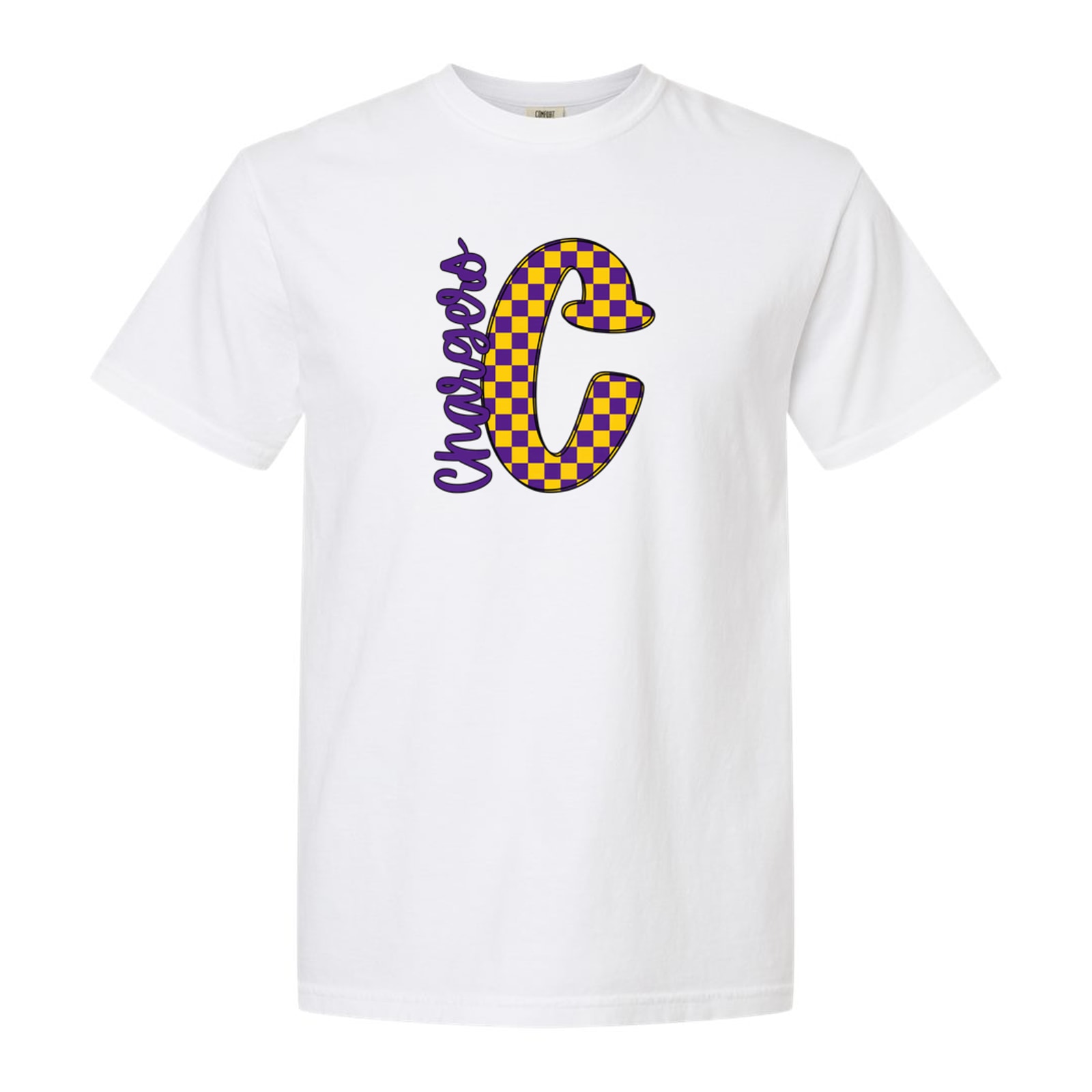 Covington C Big Letter Checkered