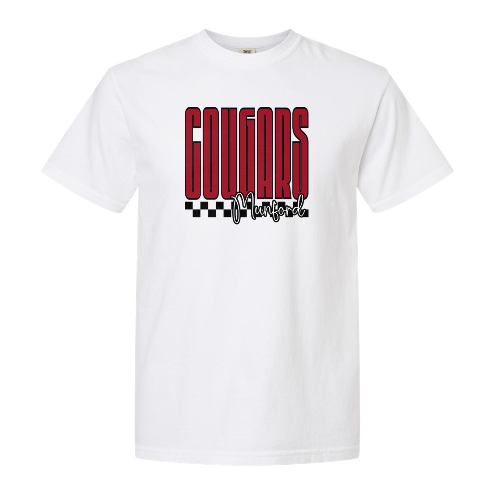Munford Cougars Tall Checkers Cardinal