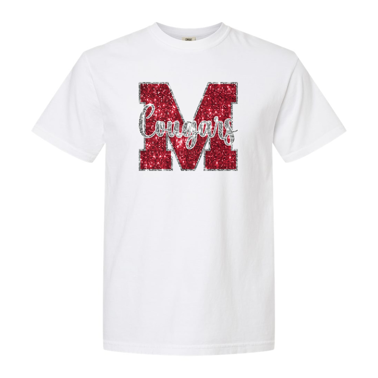 Munford M Cougars Sequin Cardinal