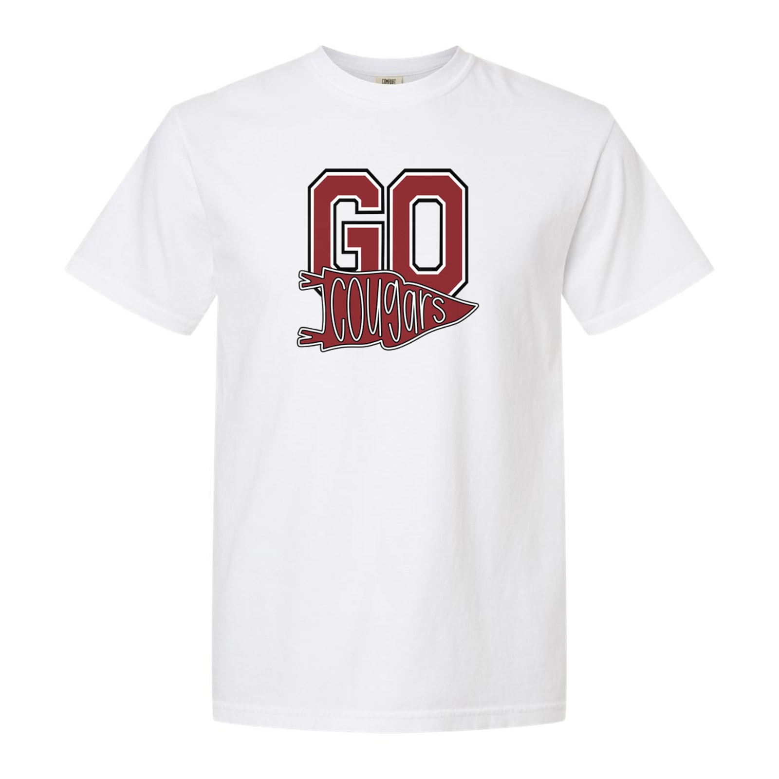 Munford Go Cougars Pennant Cardinal