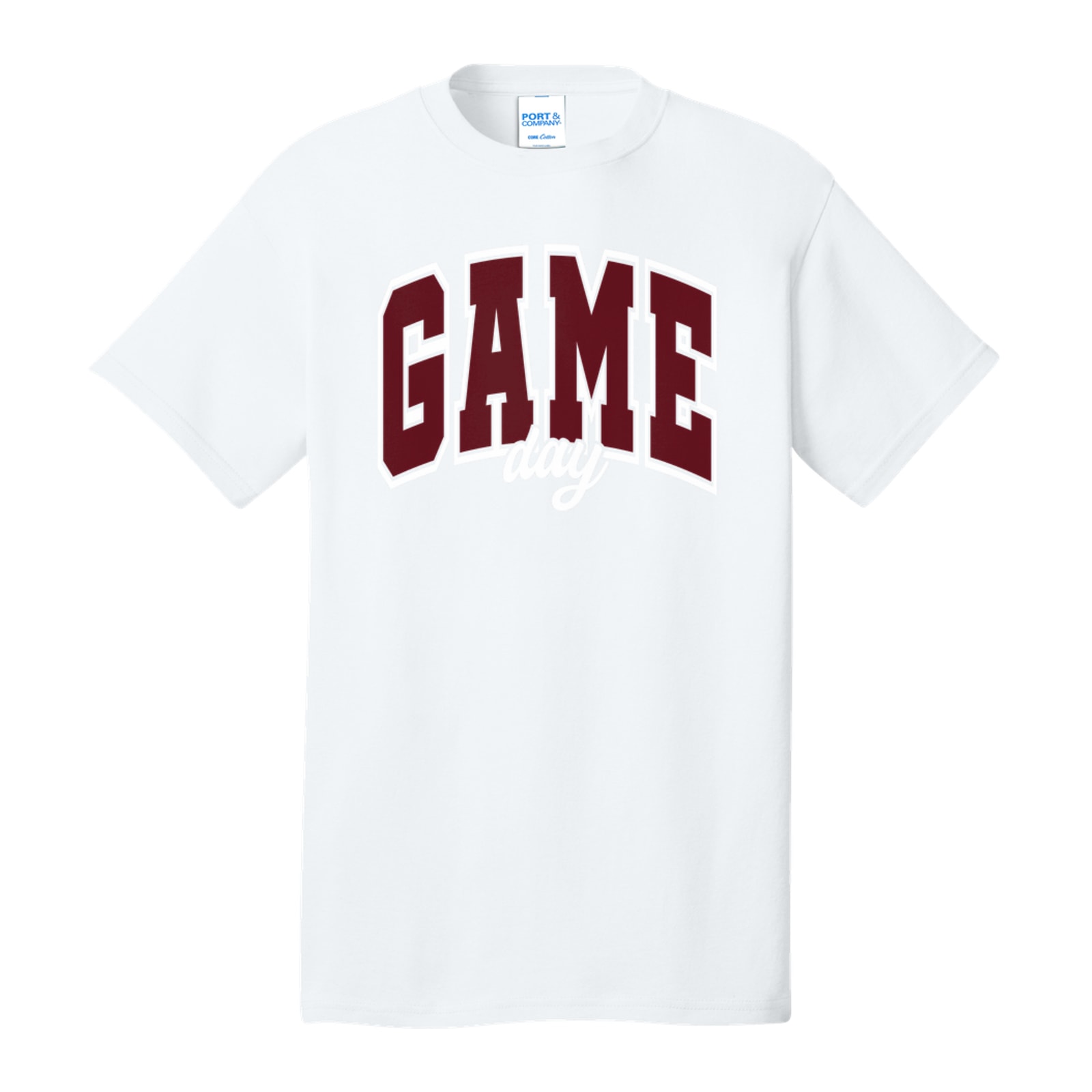 Game Day Arch kellyville Maroon White Port & Company PC54