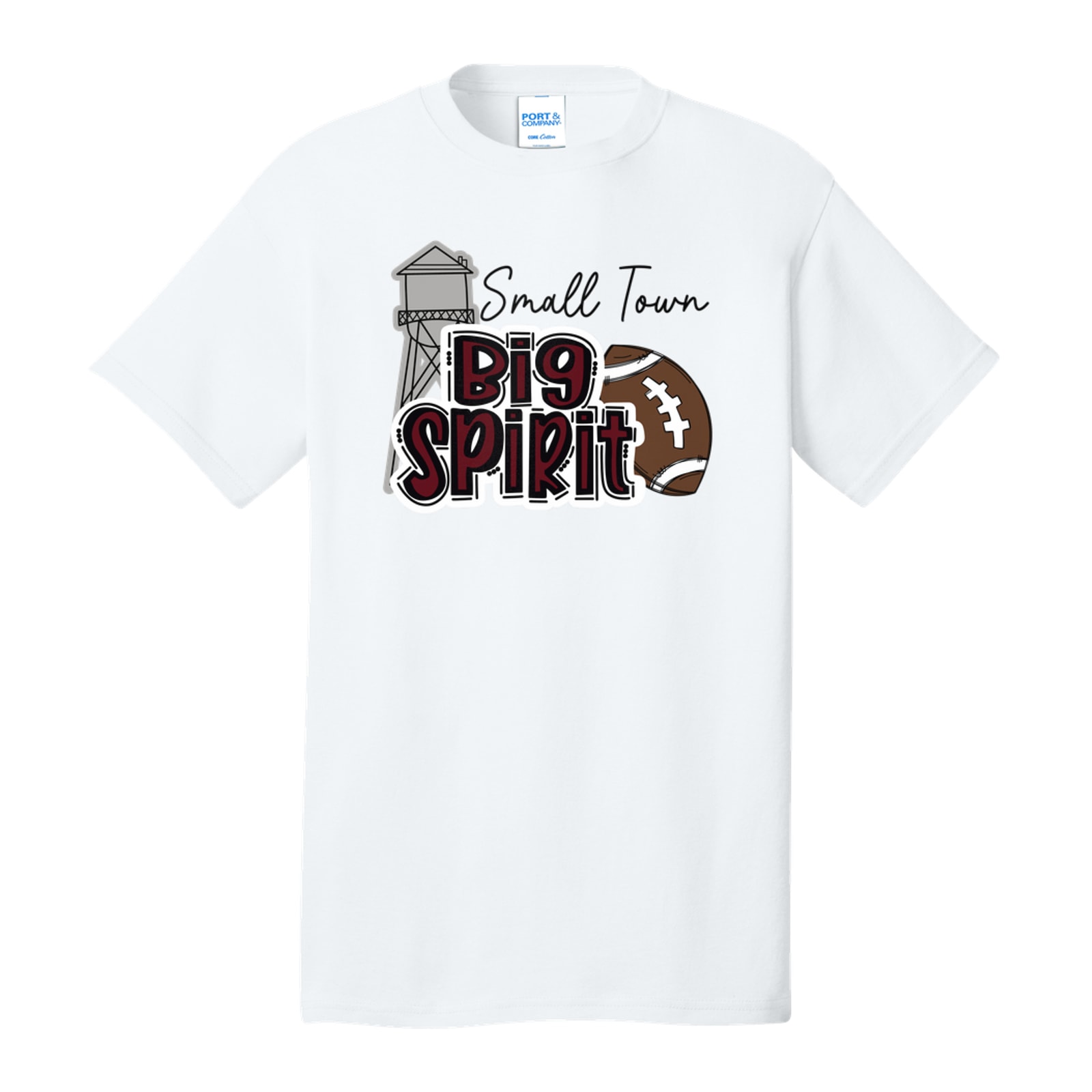 Small town big spirit Kellyville maroon Port & Company PC54