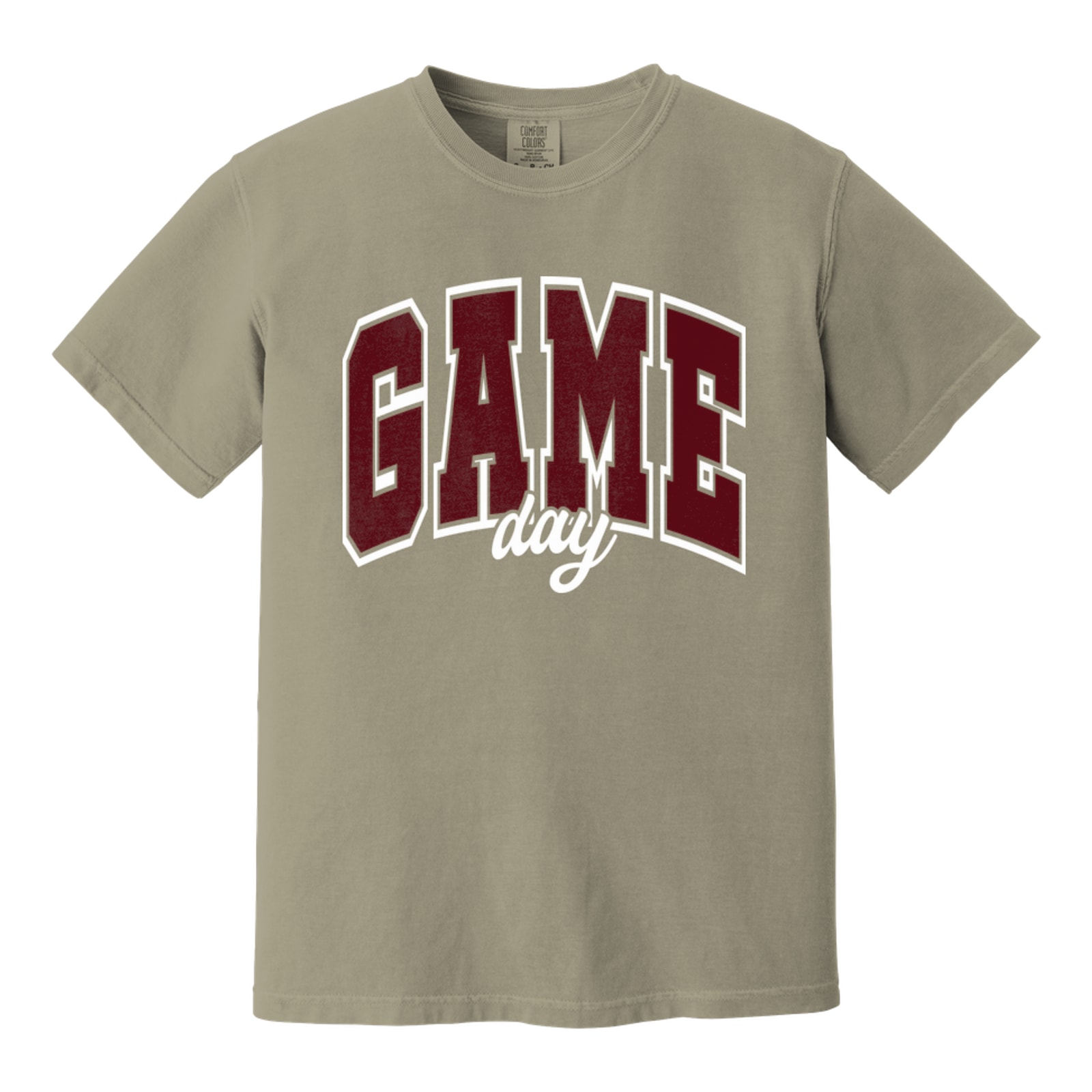 Game Day Arch kellyville Maroon White Comfort Colors 1717