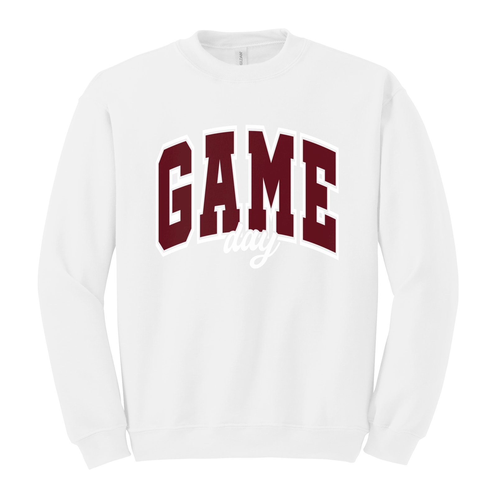 Game Day Arch kellyville Maroon White Gildan 18000 Fleece