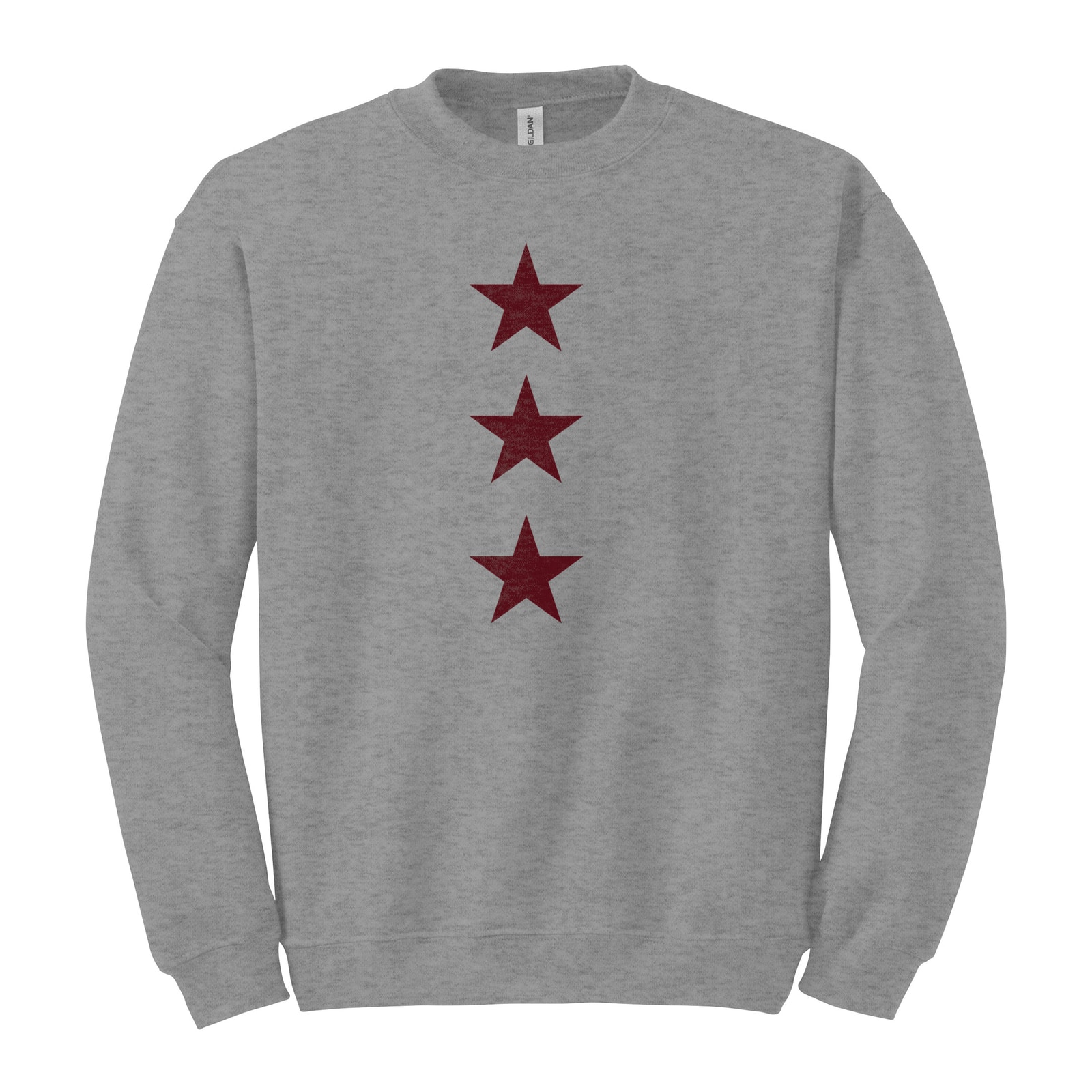 Ponies maroon stars Gildan Heavy Blend Crewneck Sweatshirt. 18000