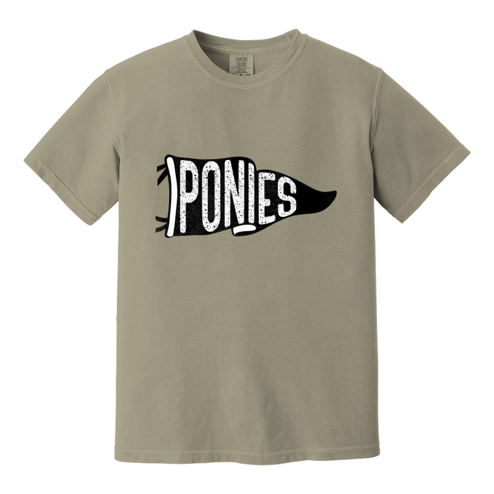 Ponies black flag Comfort Colors 1717