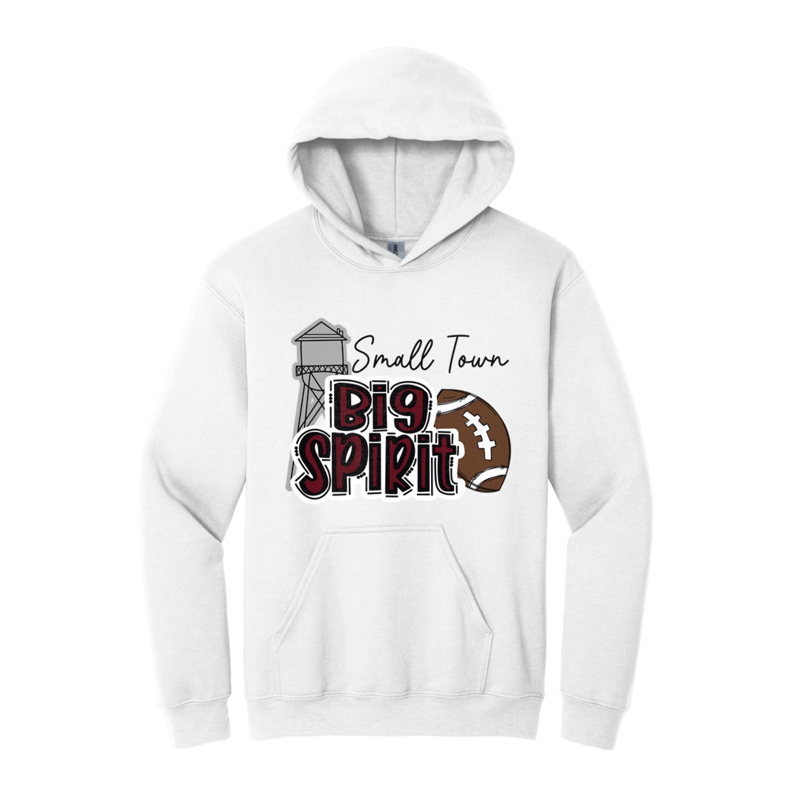 Small town big spirit Kellyville maroon Gildan - Heavy Blend Hooded Sweatshirt. 18500