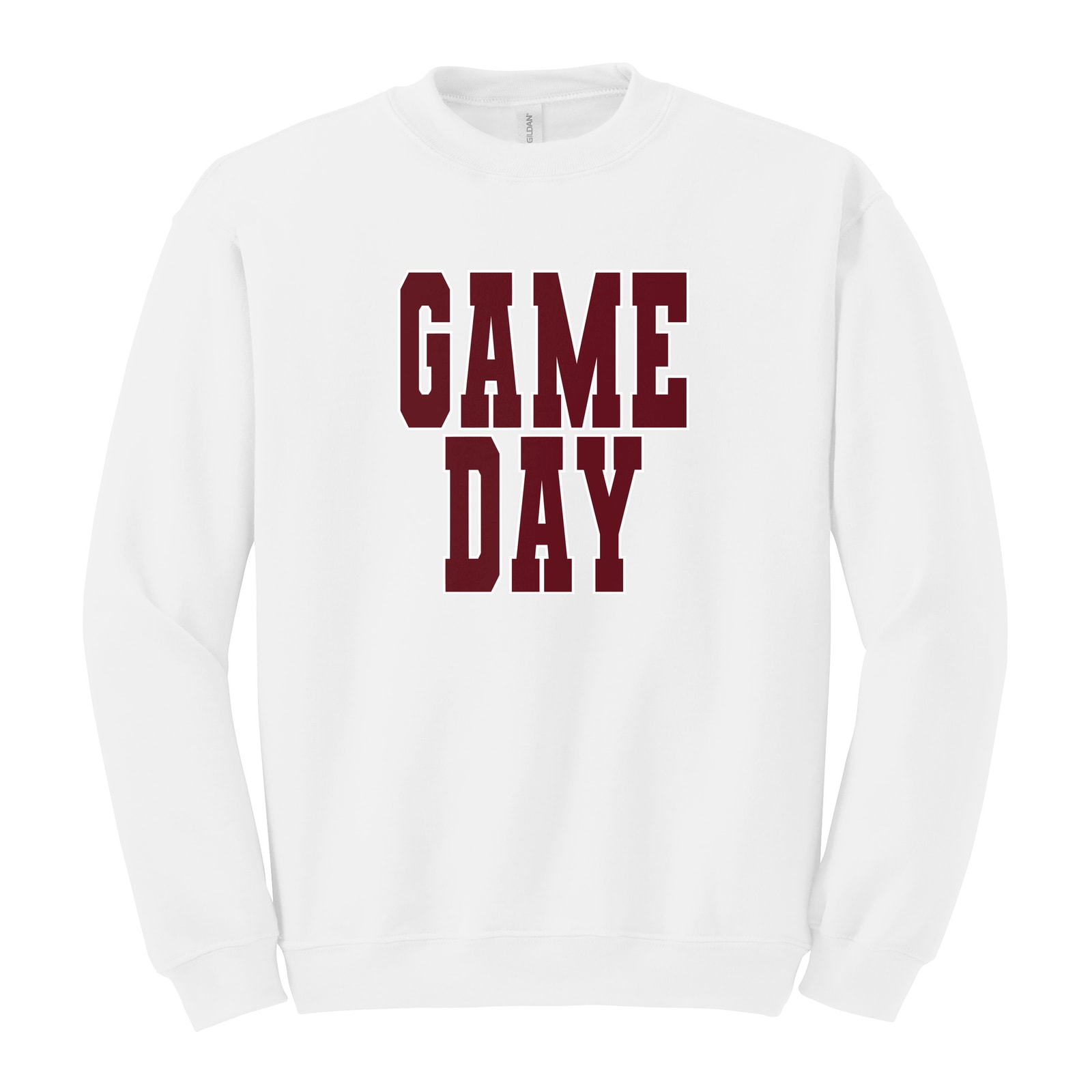 Game Day kellyville Maroon White Gildan 18000 Fleece