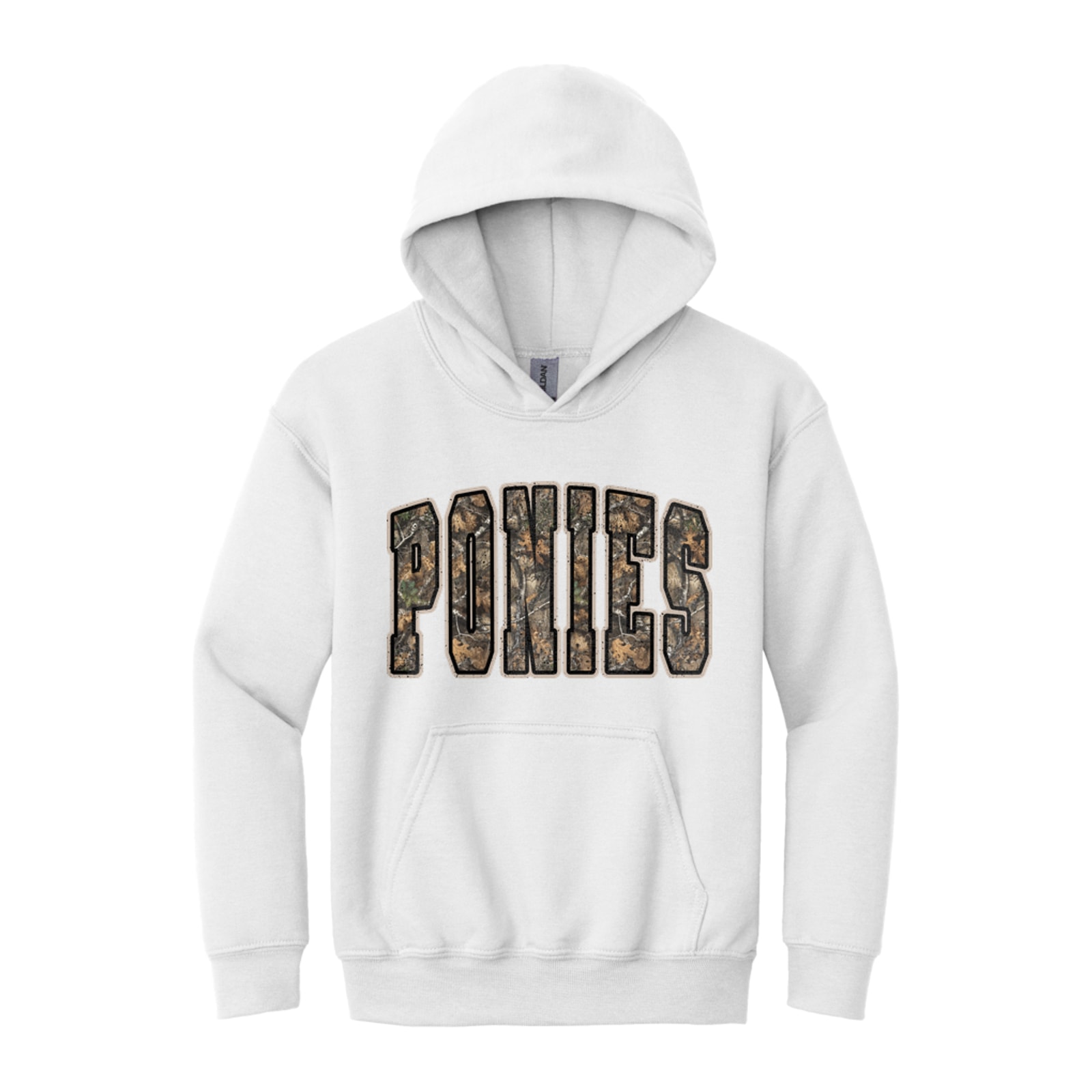 ponies camo arc Gildan - Youth Heavy Blend Hooded Sweatshirt. 18500B