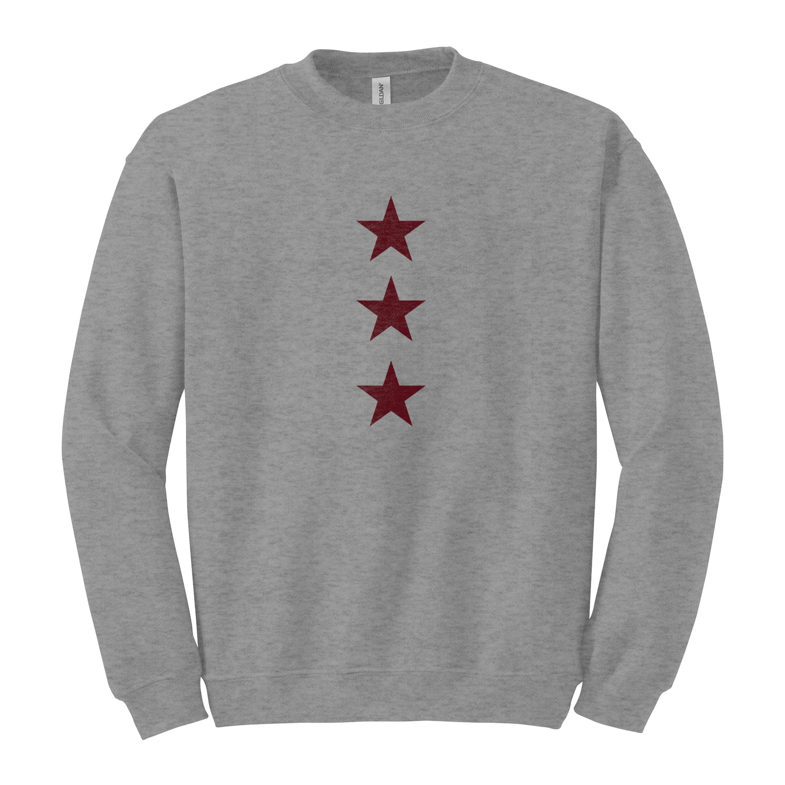 Ponies maroon stars Gildan 18000 Fleece