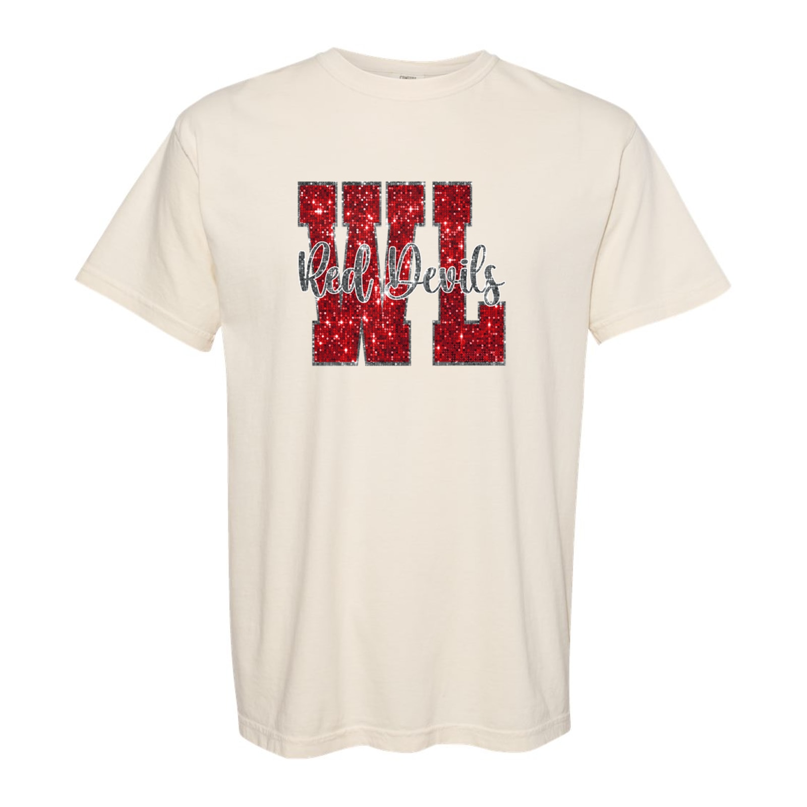 WL Red Devils sequin Scarlett grey