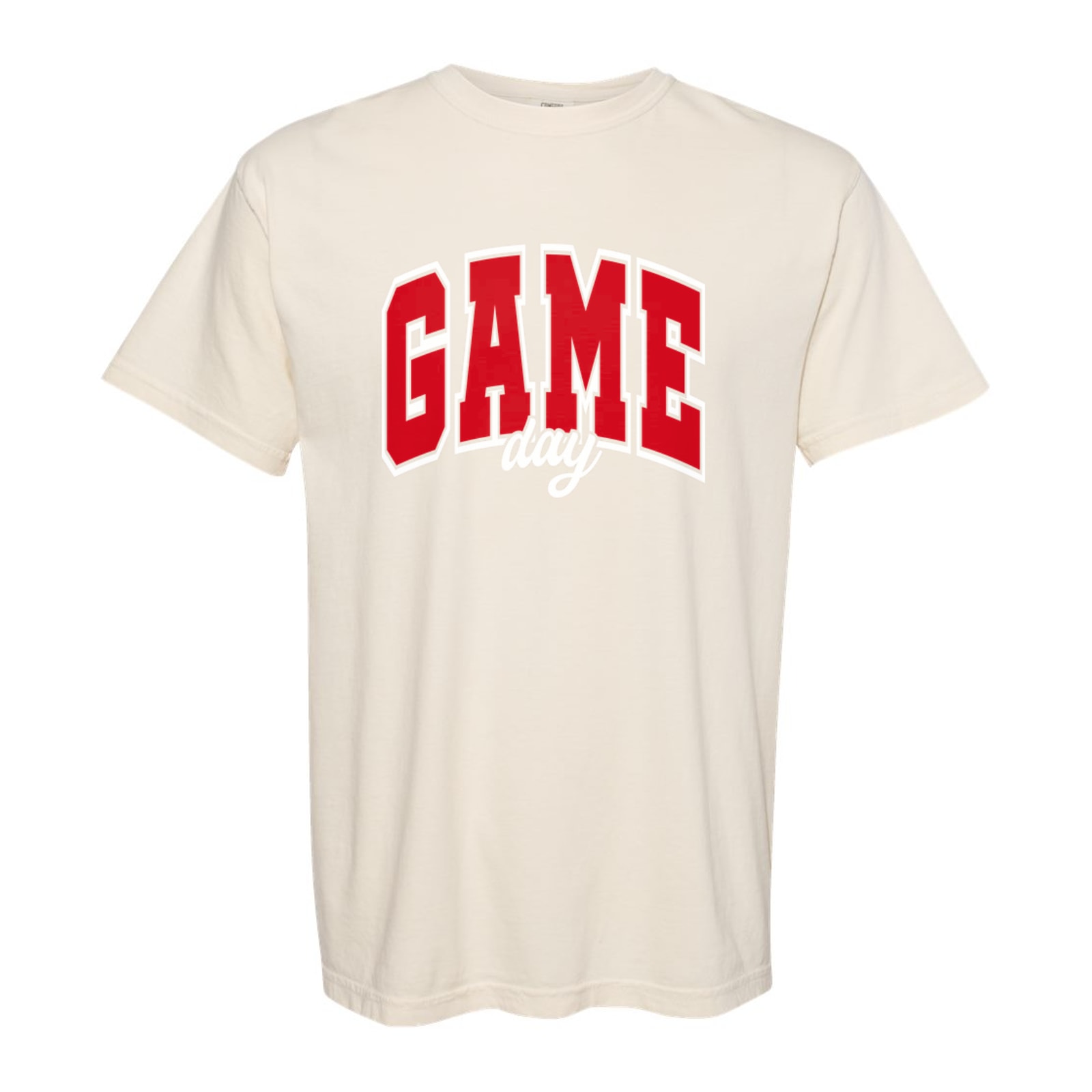 Game Day Arch Scarlett White