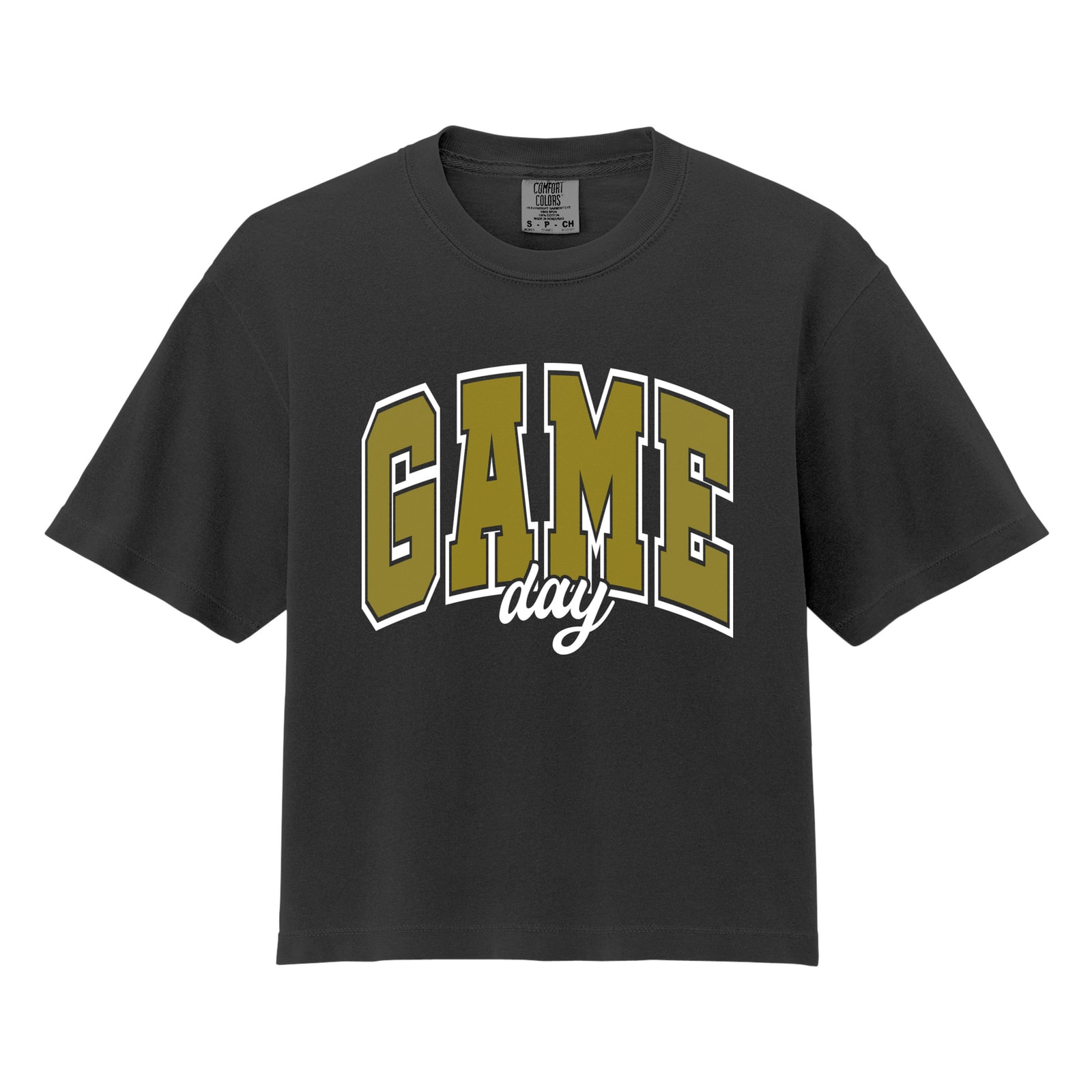 Game Day Arch Comfort Colors 3023CL Cropped Tee