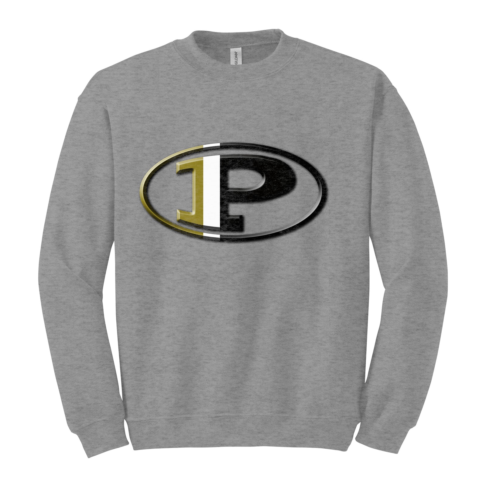 pepperell logo Gildan Heavy Blend Crewneck Sweatshirt. 18000