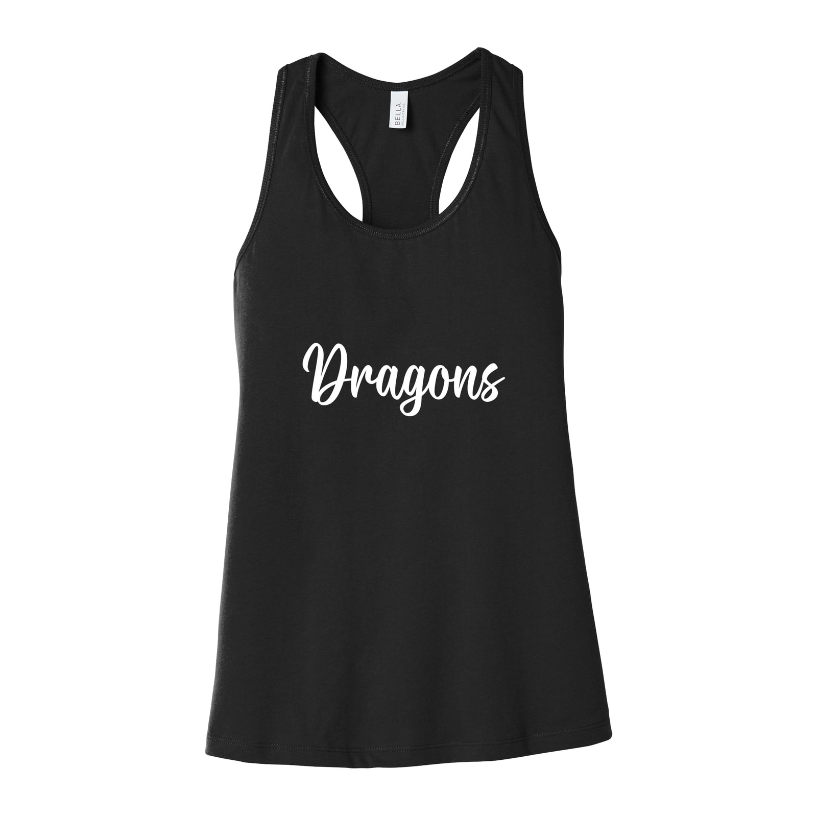 Dragons White Puff Bella+Canvas 6008 Racerback Tank