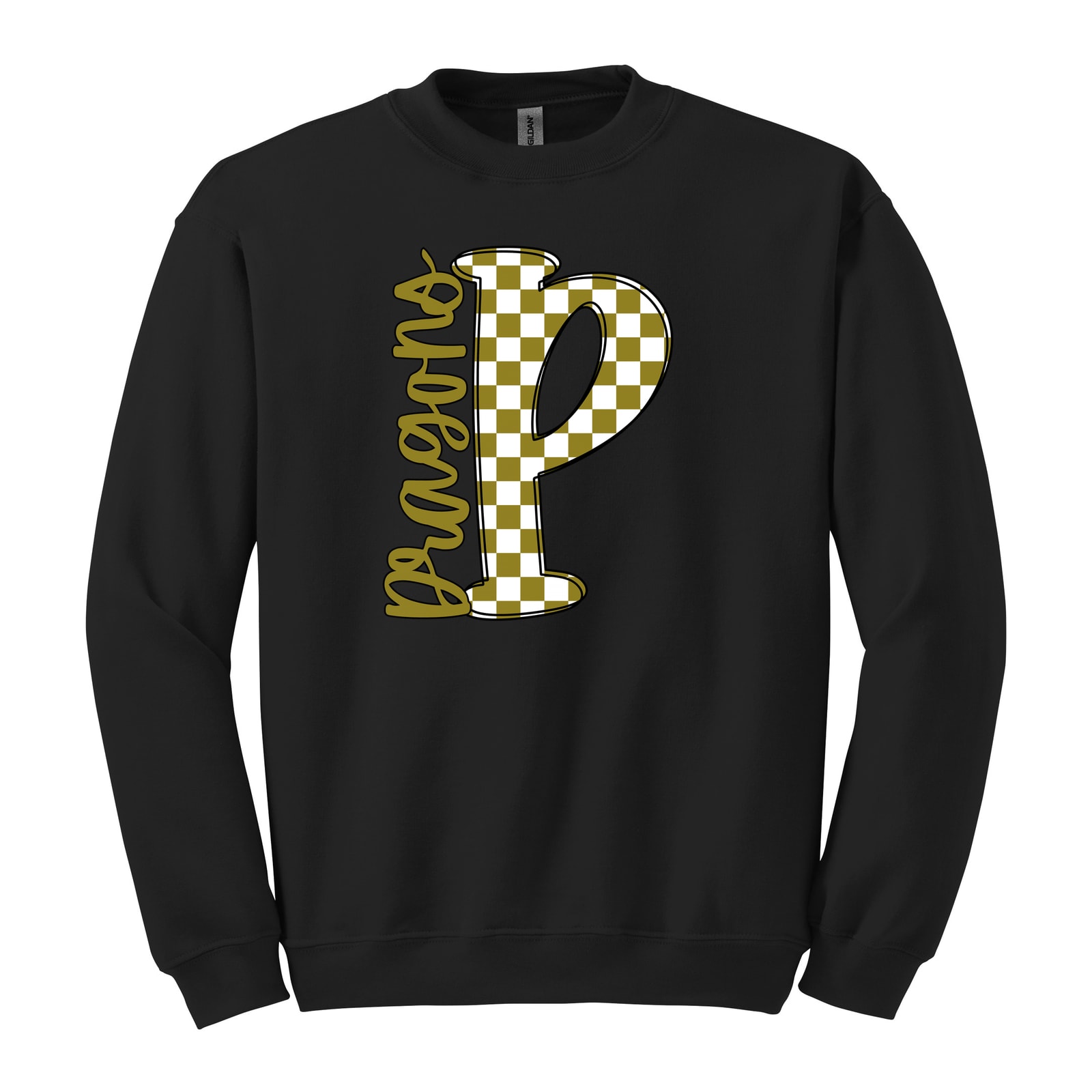 Dragons P Checkered — Crewneck Sweatshirt