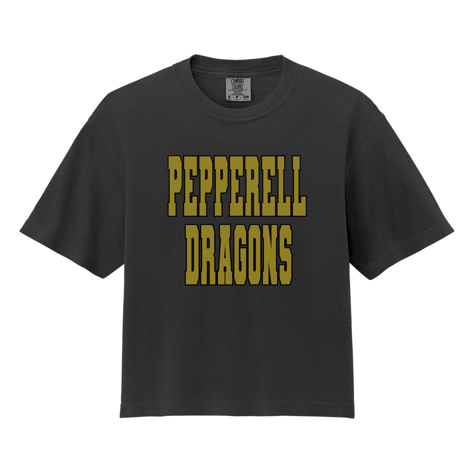Pepperell Dragons Comfort Colors 3023CL Cropped Tee