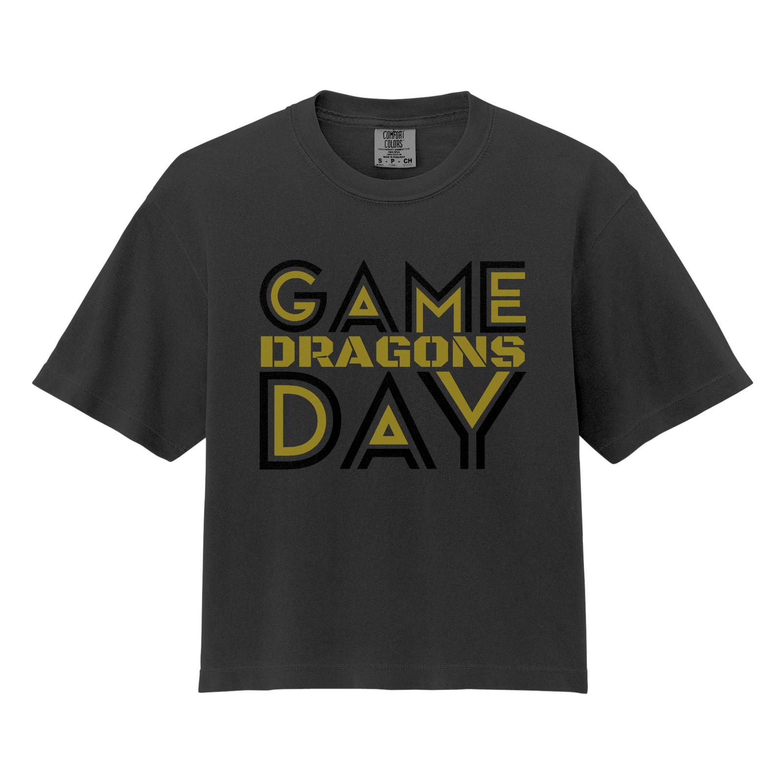 Game Day Dragons Comfort Colors 3023CL Cropped Tee