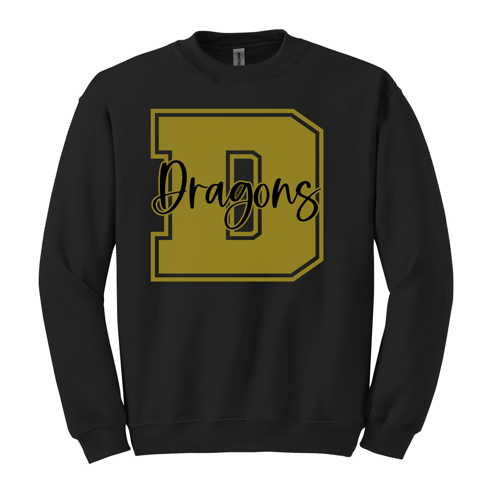 Dragons D Square Block — Crewneck Sweatshirt