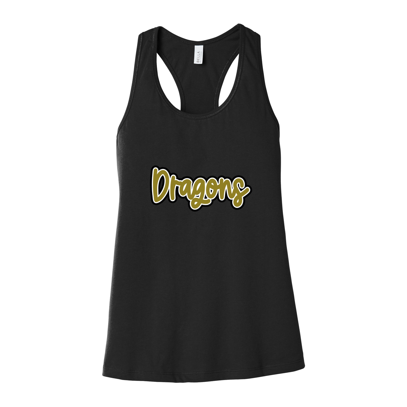 Dragons Thick Script Bella+Canvas 6008 Racerback Tank