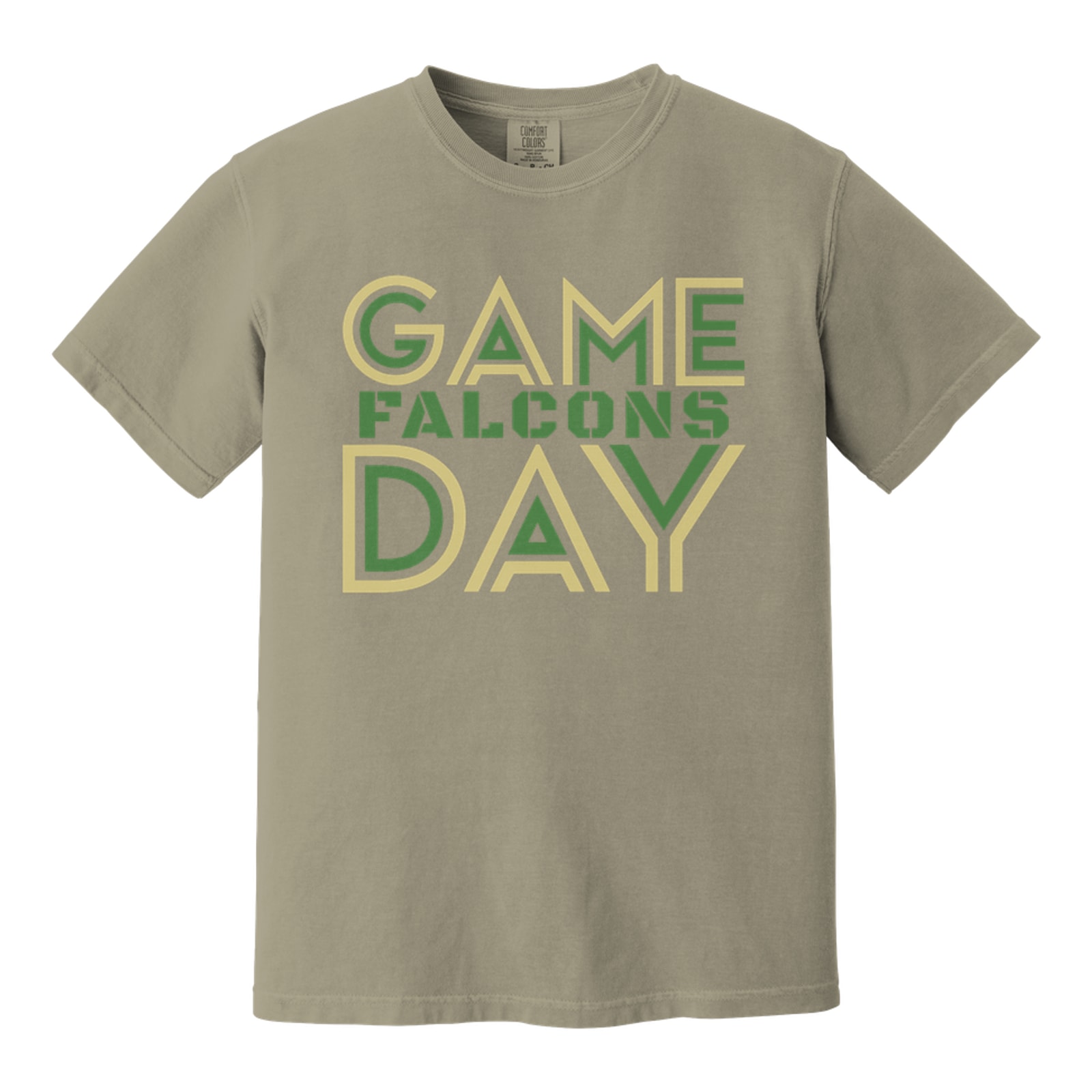 Game day falcons green Vegas gold
