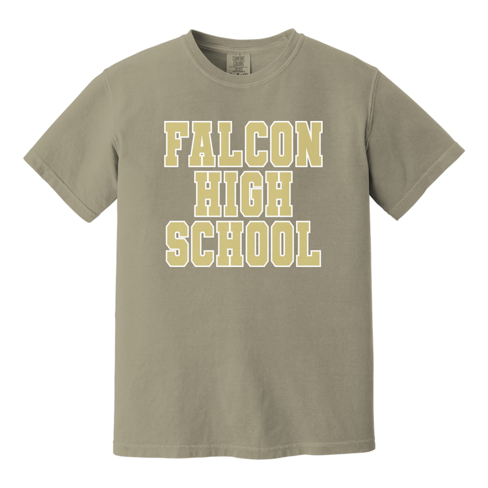 Falcon High School Vegas Gold White