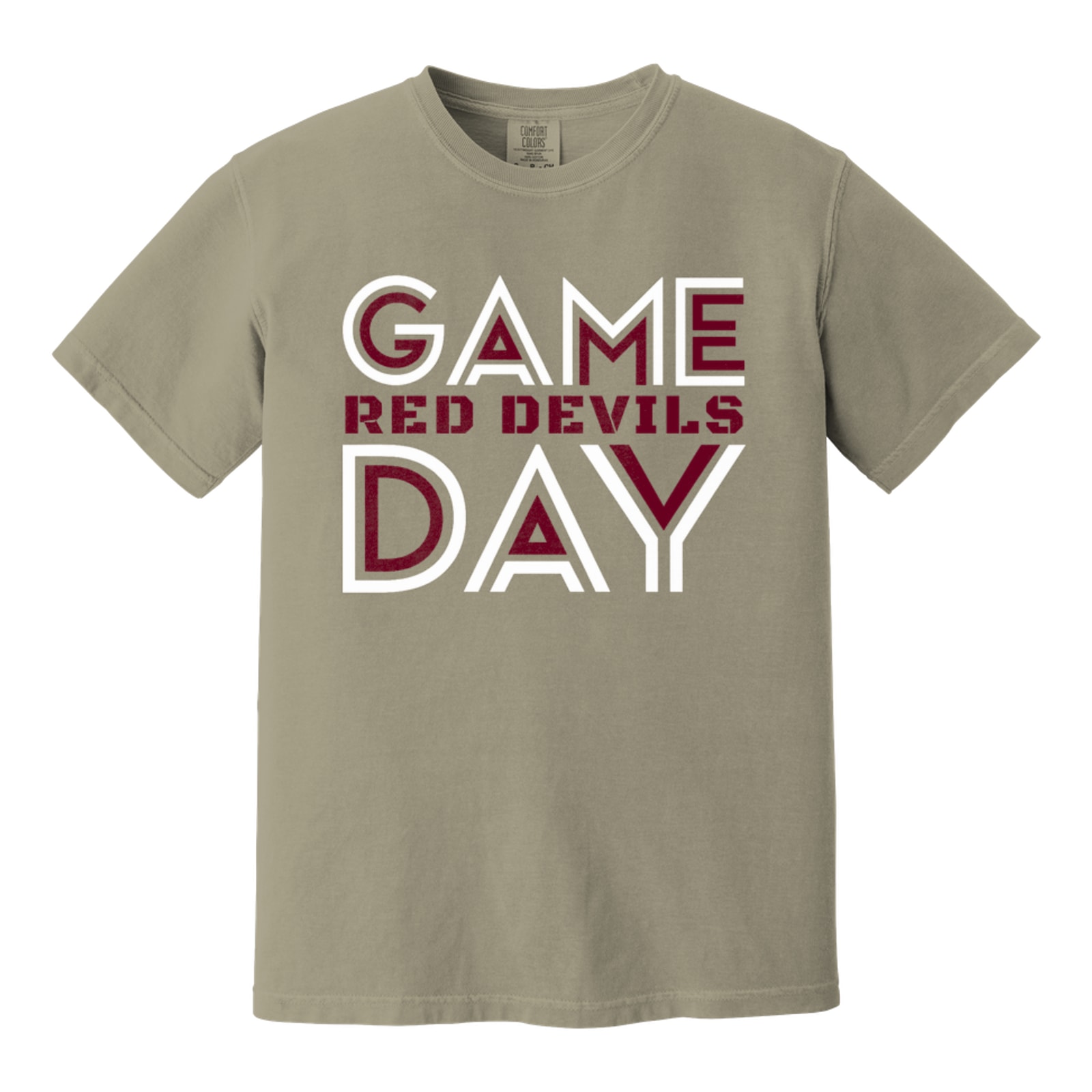 Game day Red Devils maroon white