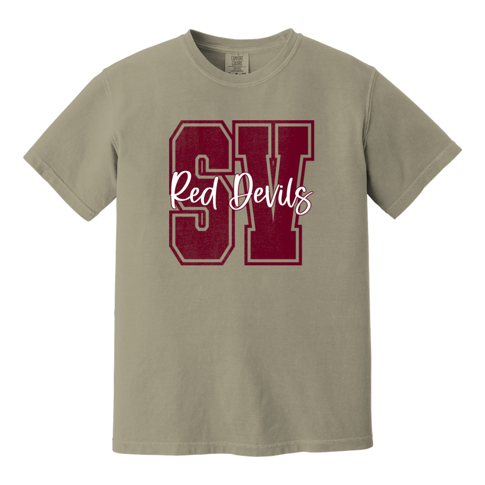 SV Red Devils maroon white square block