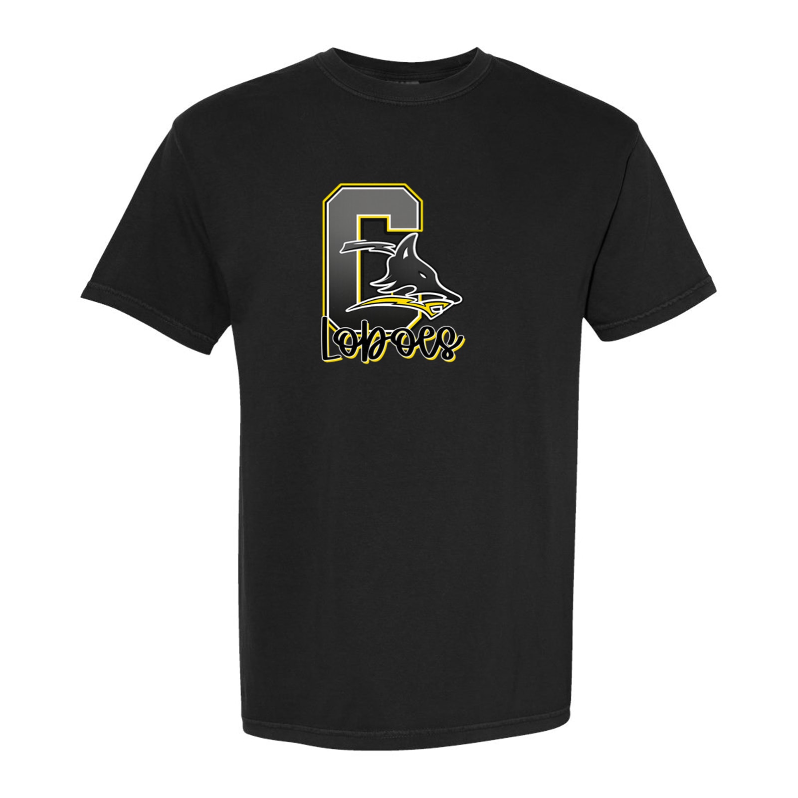 Cisco logo with script loboes black white gold