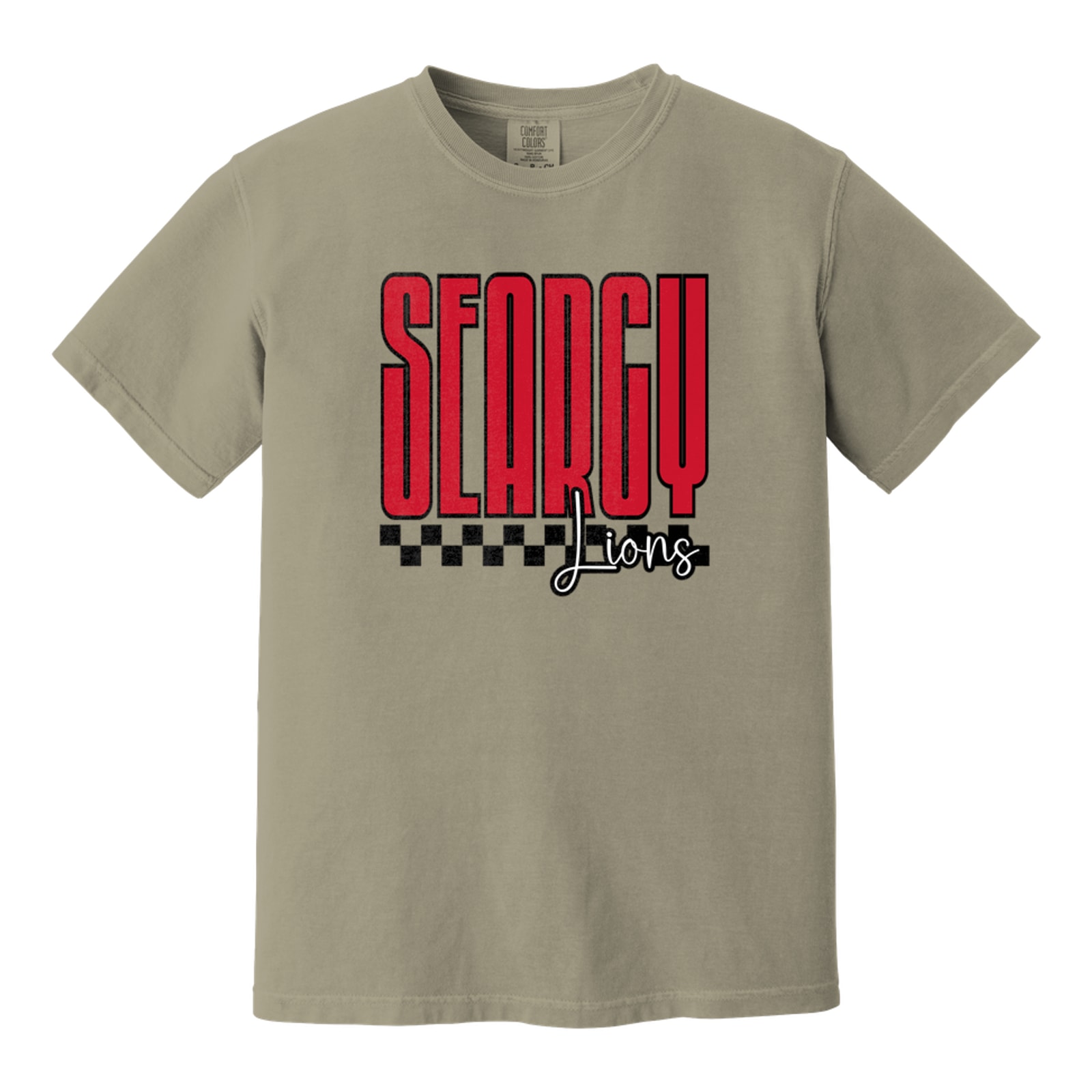 Searcy lions tall checkers searcy red white black