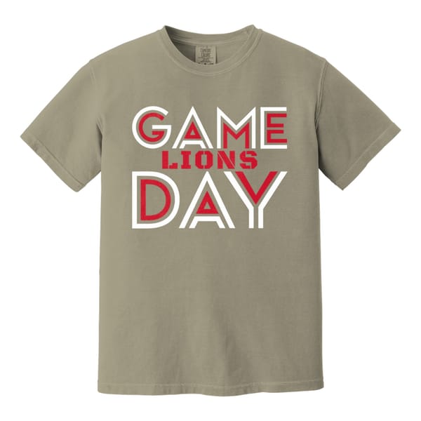 Game day lions searcy red white