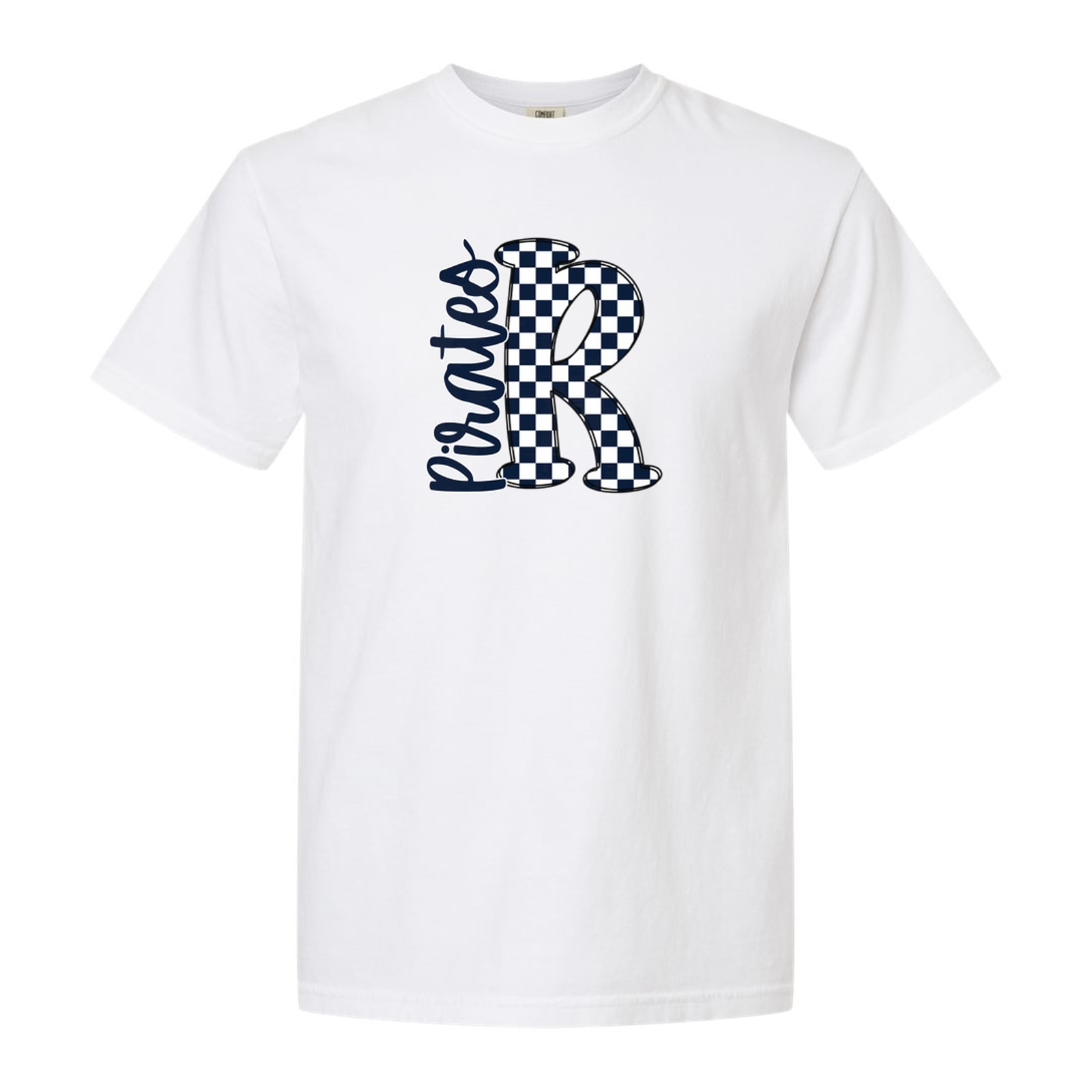 R Big Letter Checkered Pirates
