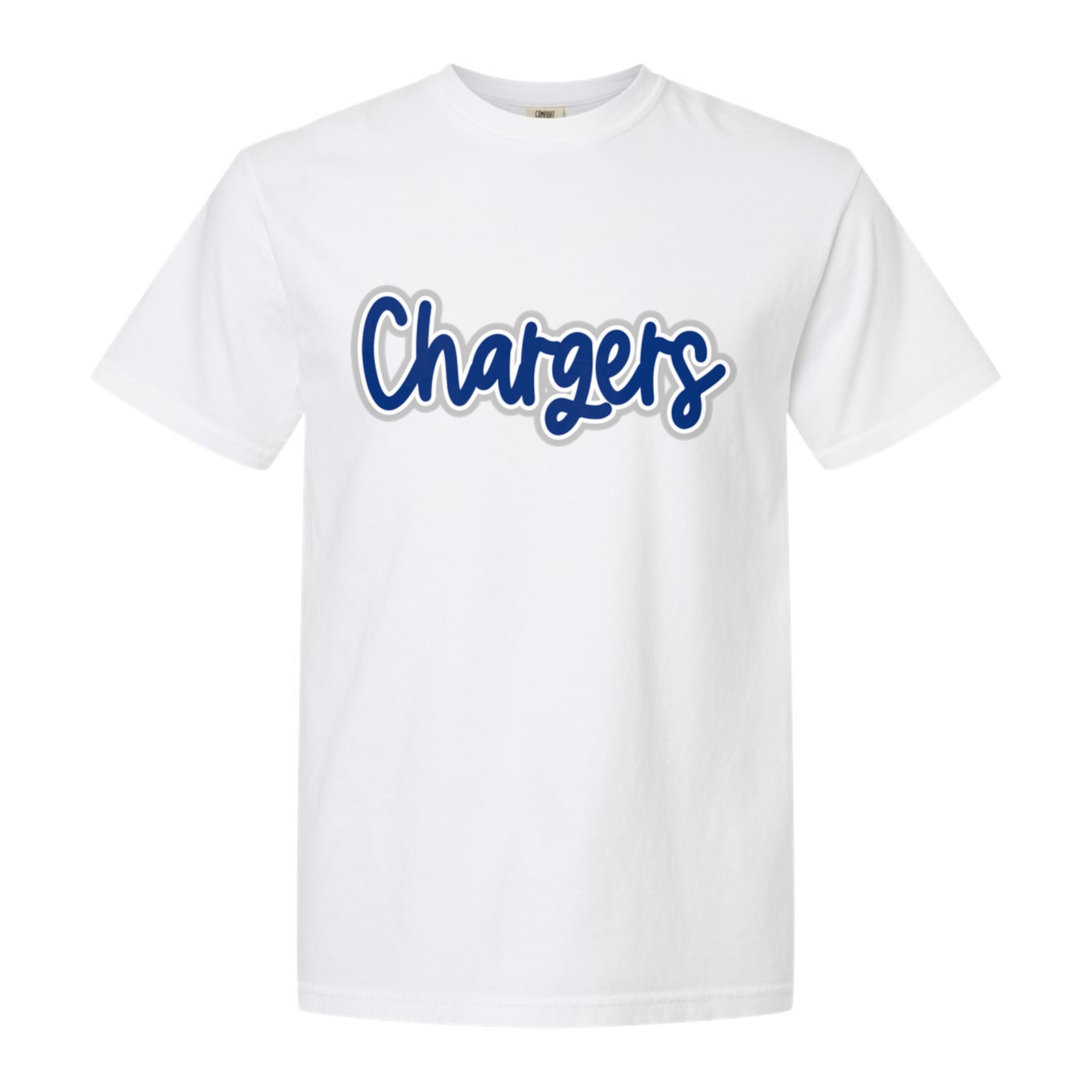 Chargers Thick Script St peter blue white silver