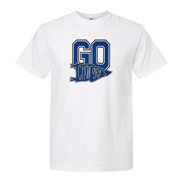 Go chargers pennant St. Peter blue white black