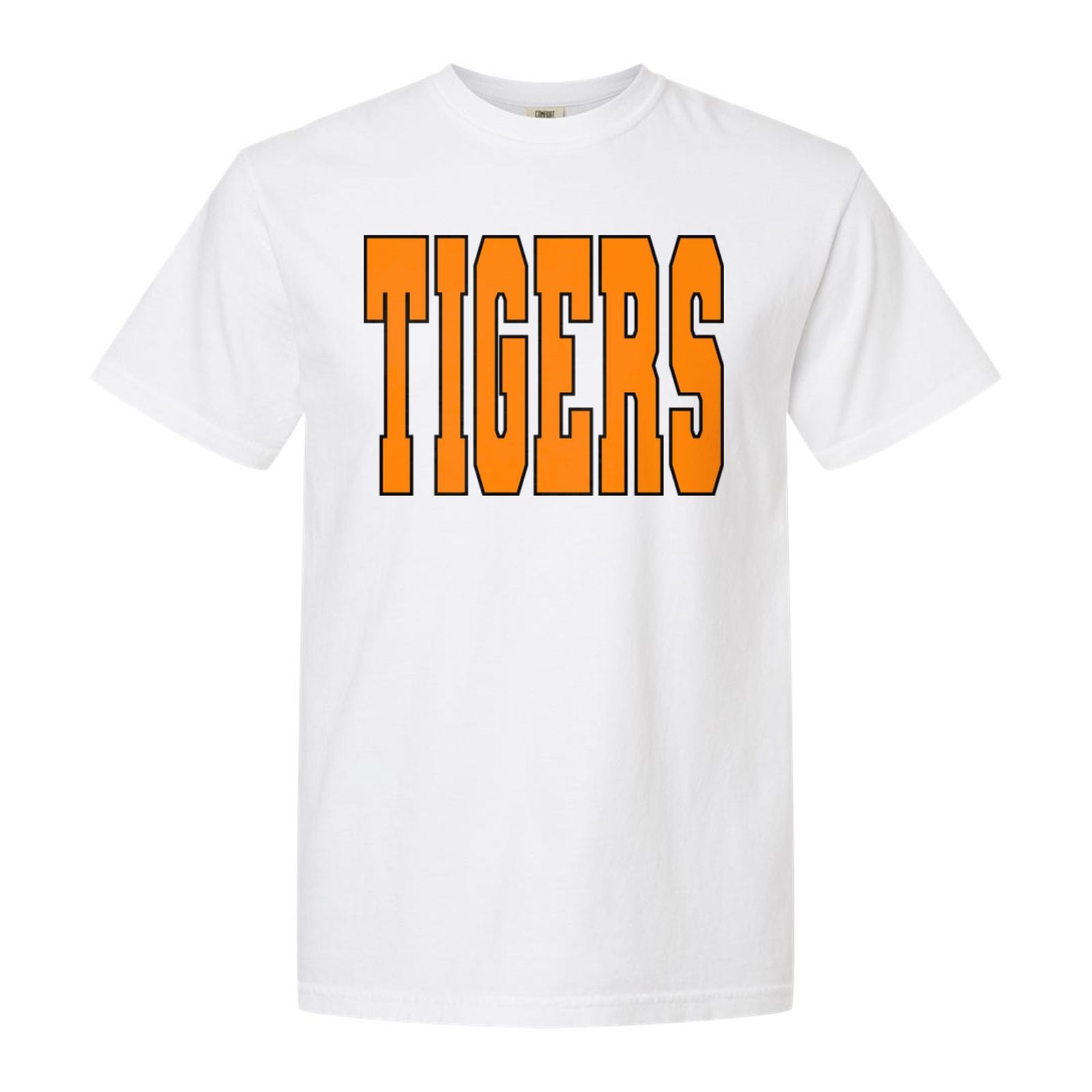 Tigers Baldwin County Orange Black Bella+Canvas 6008 Racerback Tank