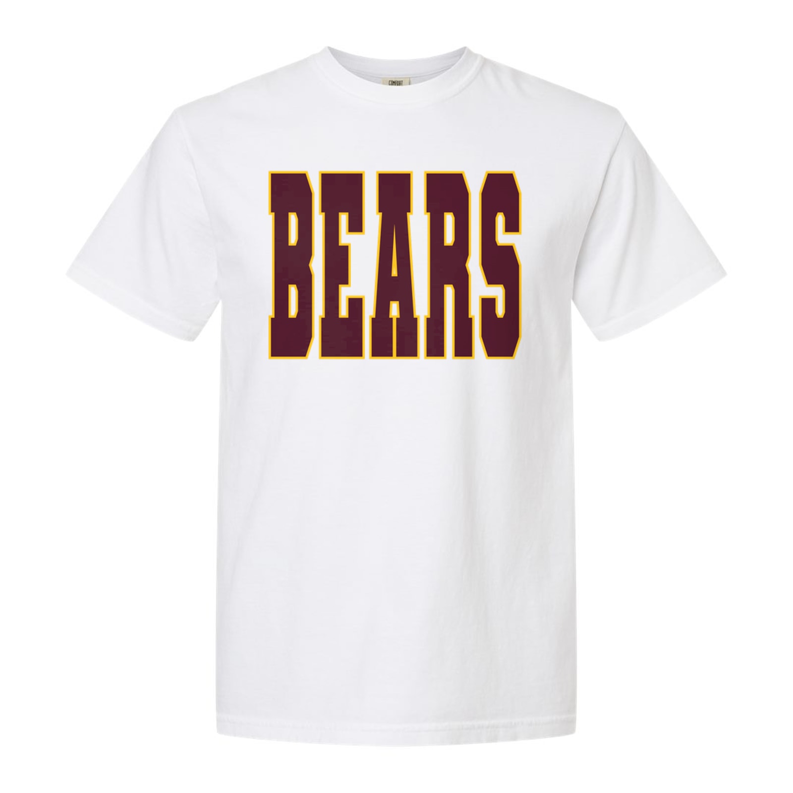 Bears maroon gold Comfort Colors 1717